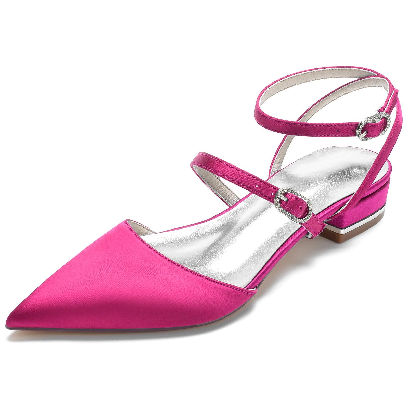 Flat Heel 2.5cm Silk-Like Shoes CK0249 - COCOMELODY