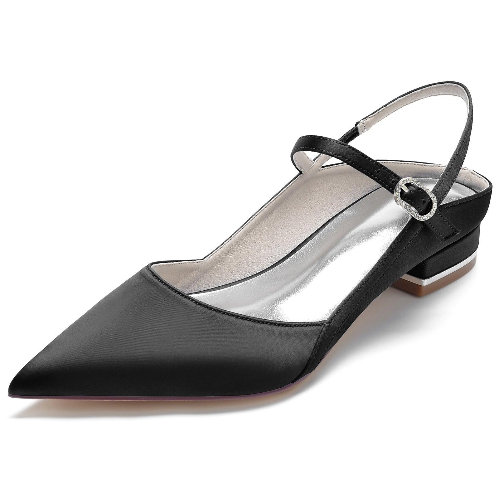 Flat Heel 2.5cm Silk-Like Shoes CK0250 - COCOMELODY