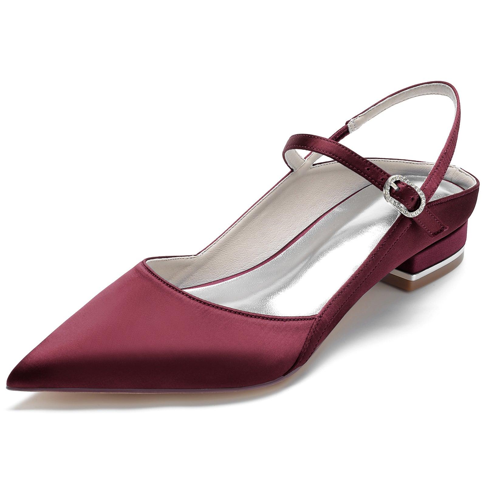 Flat Heel 2.5cm Silk-Like Shoes CK0250 - COCOMELODY