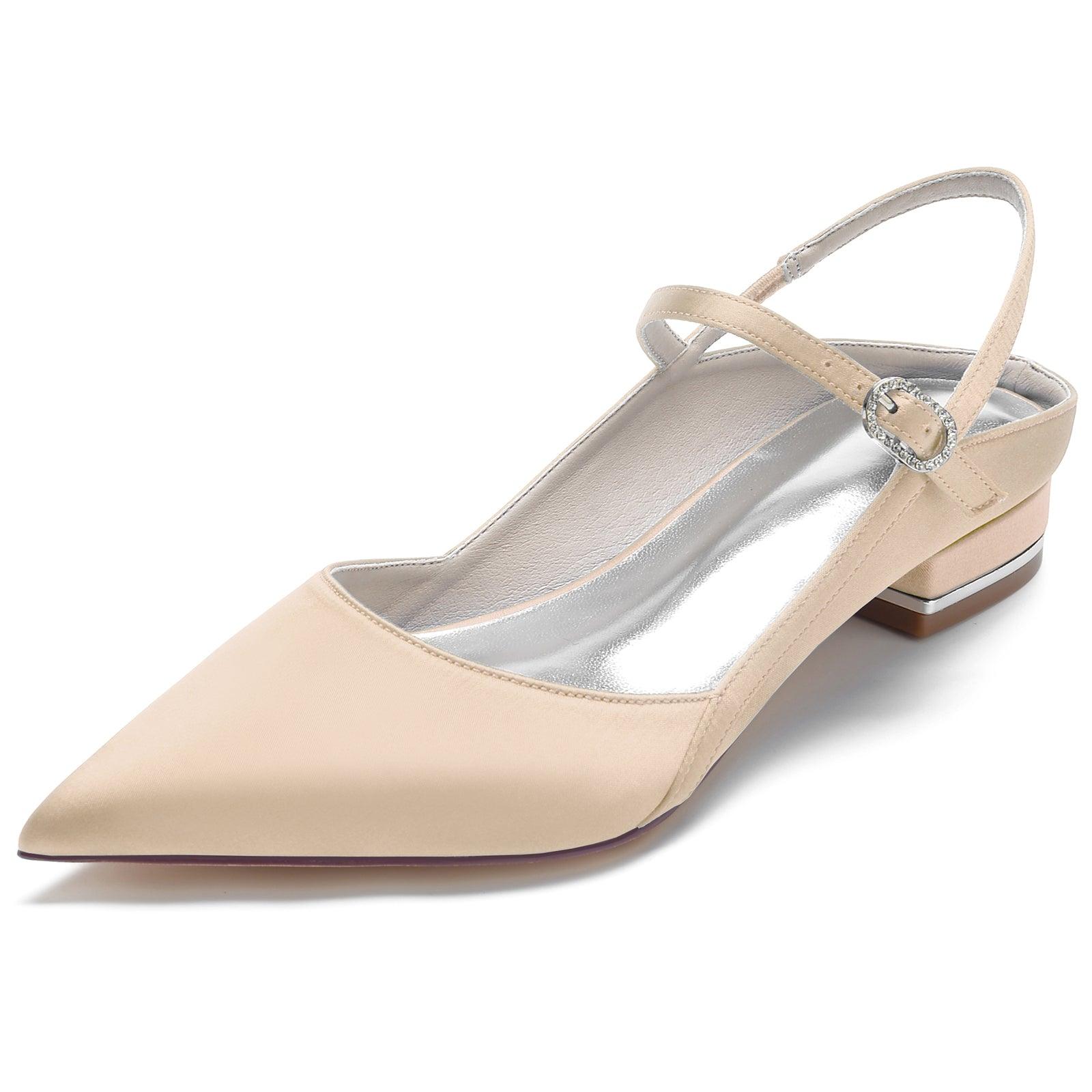 Flat Heel 2.5cm Silk-Like Shoes CK0250 - COCOMELODY