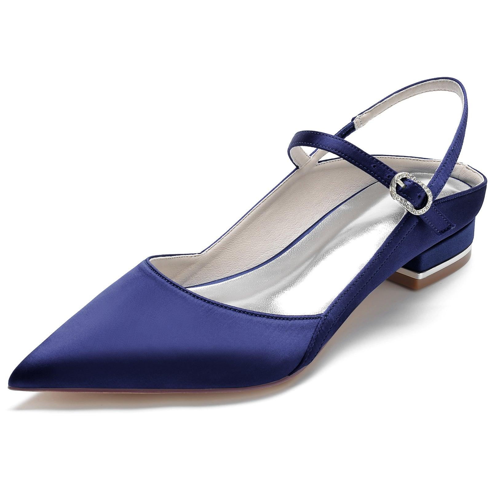Flat Heel 2.5cm Silk-Like Shoes CK0250 - COCOMELODY