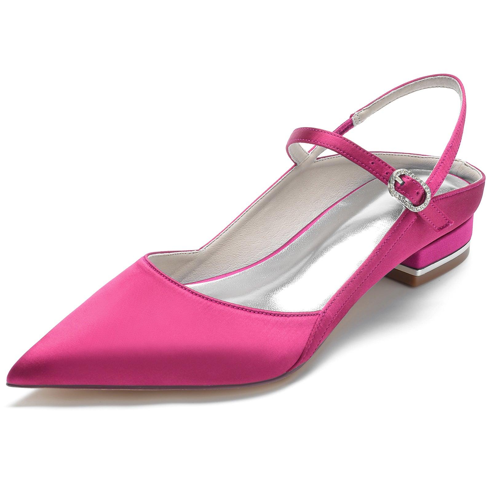 Flat Heel 2.5cm Silk-Like Shoes CK0250 - COCOMELODY