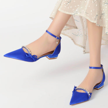 Flat Heel 2.5cm Silk-Like Shoes CK0251 - COCOMELODY