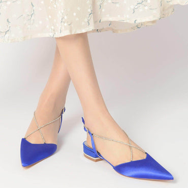 Flat Heel 2.5cm Silk-Like Shoes CK0256 - COCOMELODY