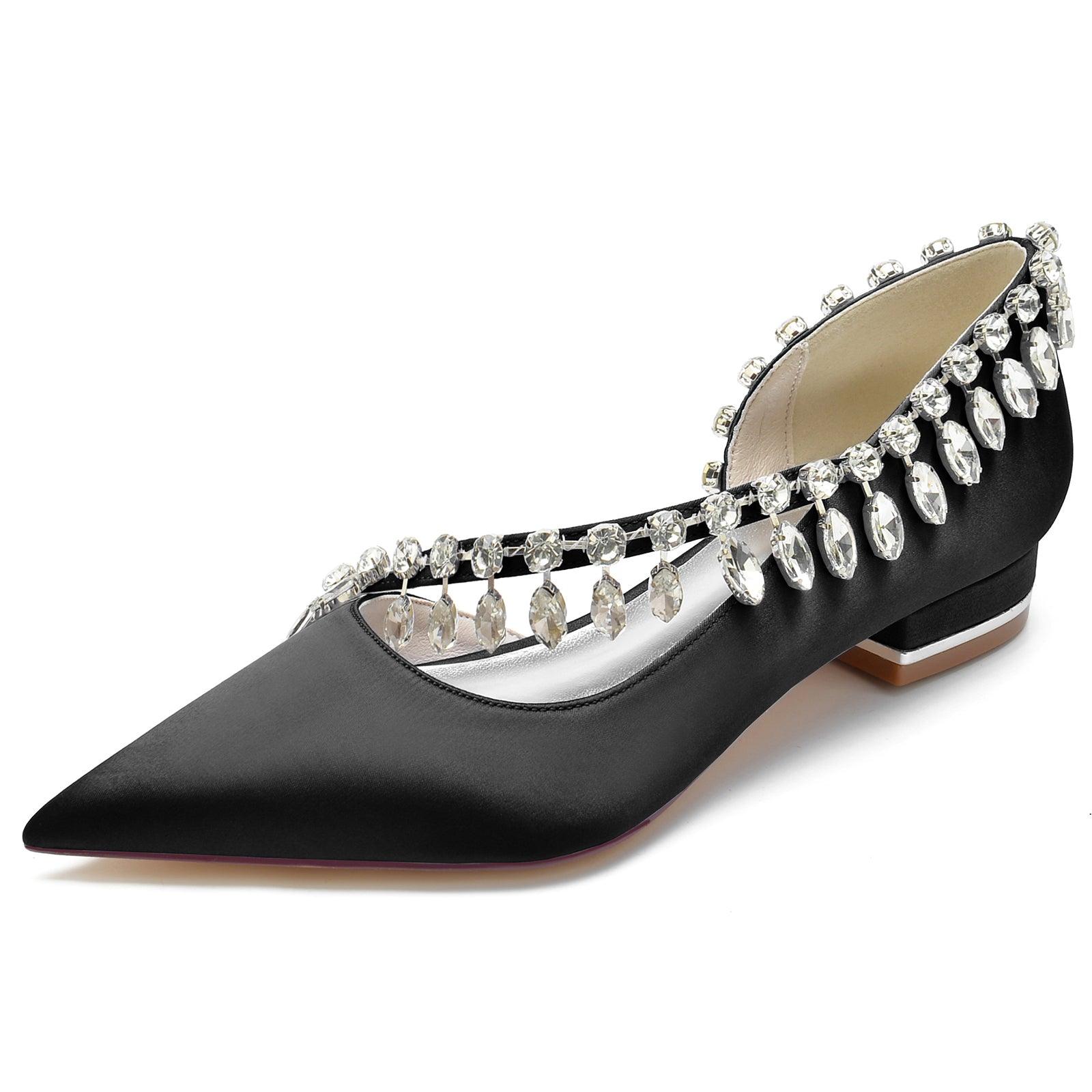 Flat Heel 2.5cm Silk-Like Shoes CK0257 - COCOMELODY