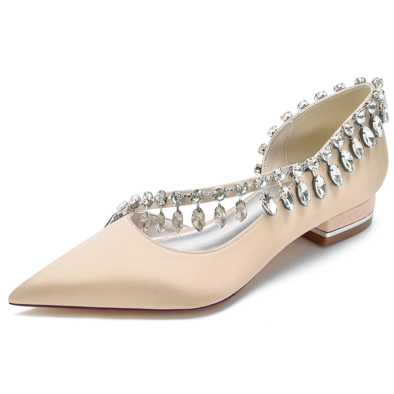 Flat Heel 2.5cm Silk-Like Shoes CK0257 - COCOMELODY