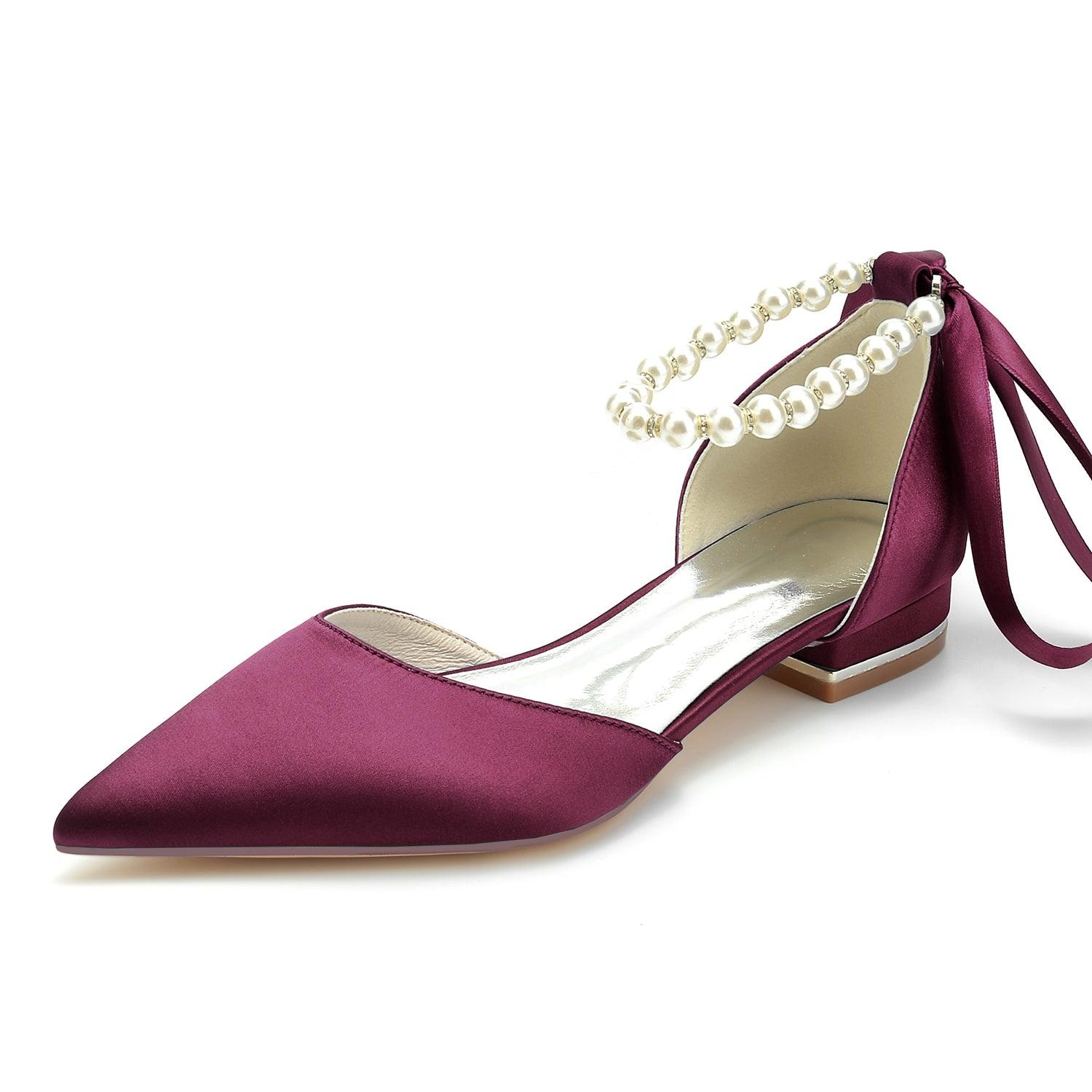 Flat Heel 2.5cm Silk-Like Shoes CK0258 - COCOMELODY