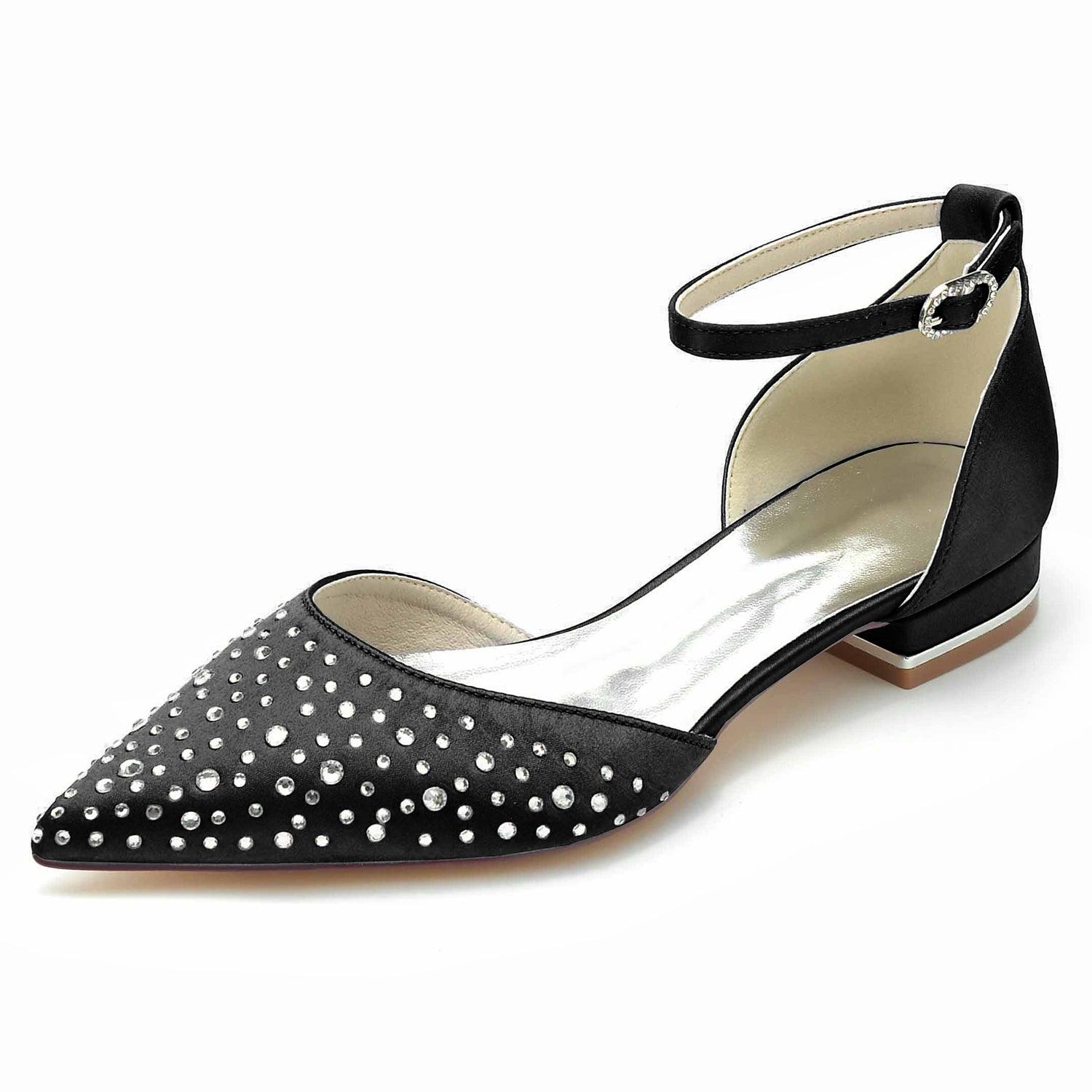 Flat Heel 2.5cm Silk-Like Shoes CK0259 - COCOMELODY