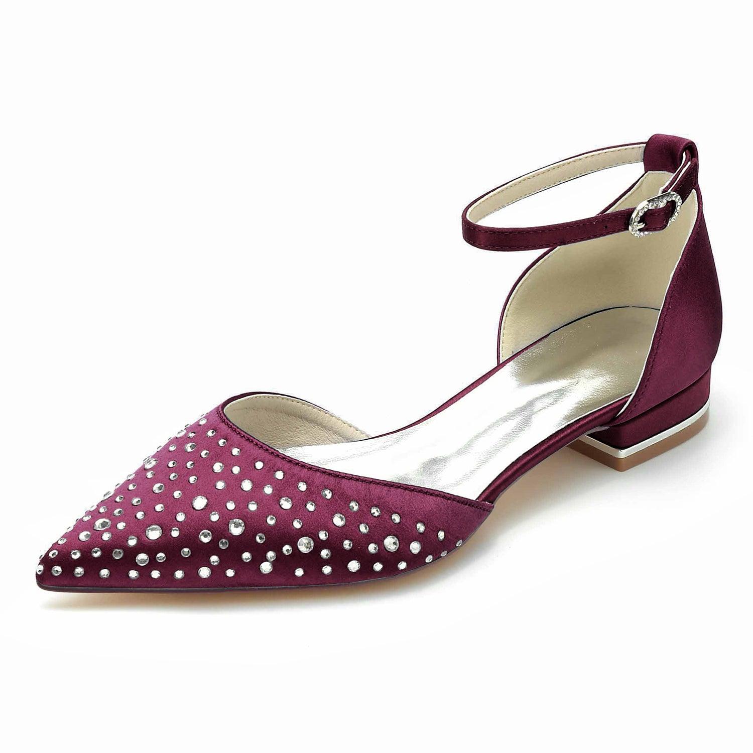 Flat Heel 2.5cm Silk-Like Shoes CK0259 - COCOMELODY