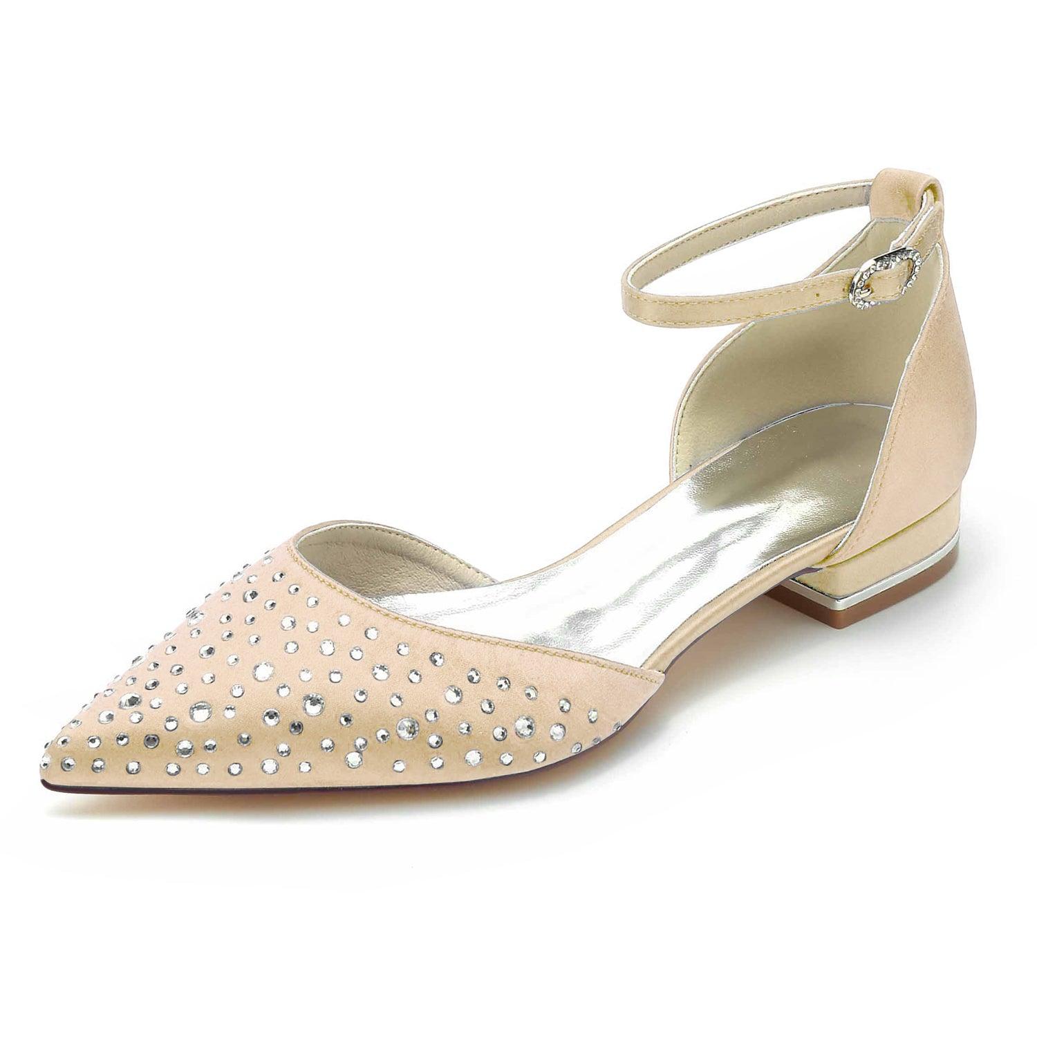 Flat Heel 2.5cm Silk-Like Shoes CK0259 - COCOMELODY