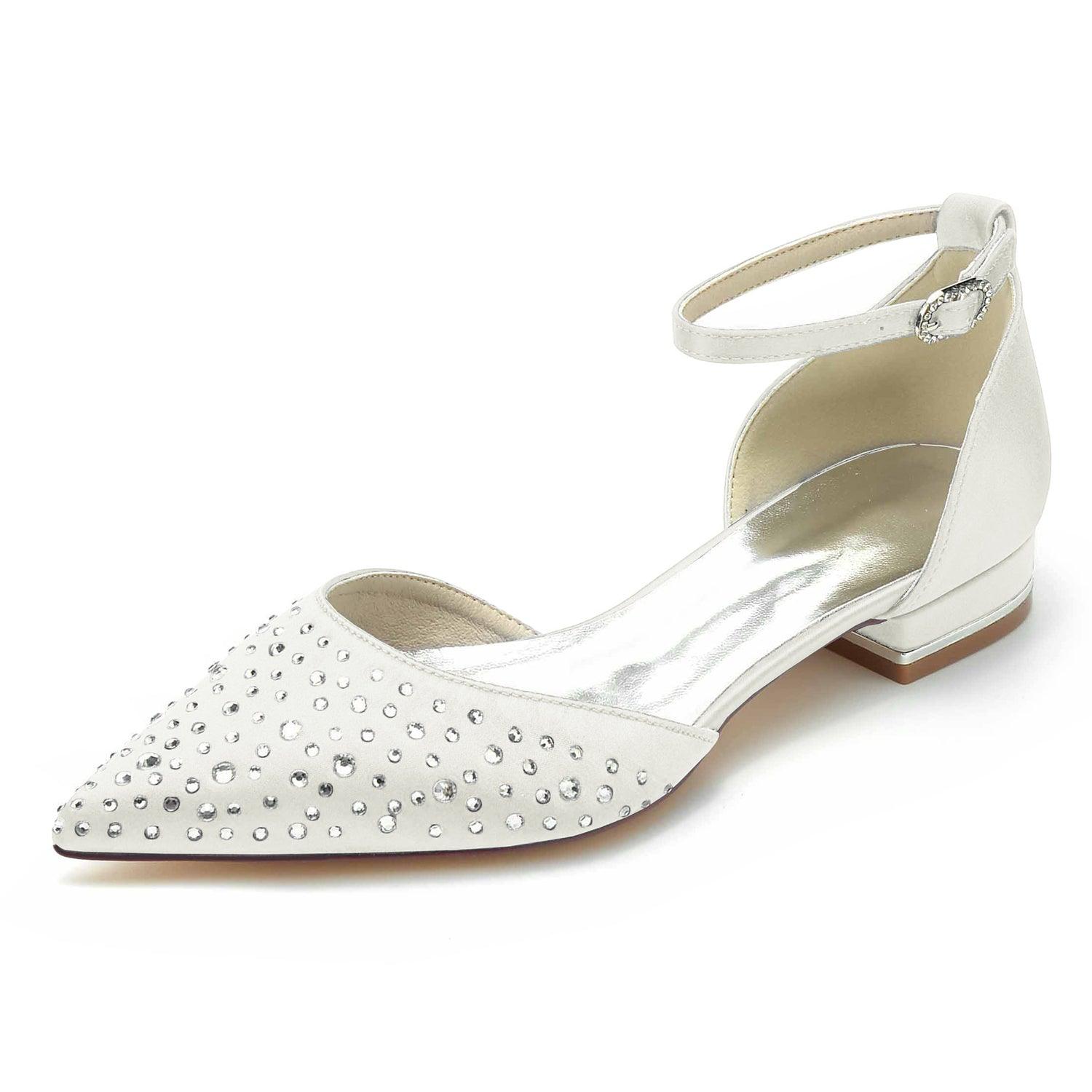 Flat Heel 2.5cm Silk-Like Shoes CK0259 - COCOMELODY