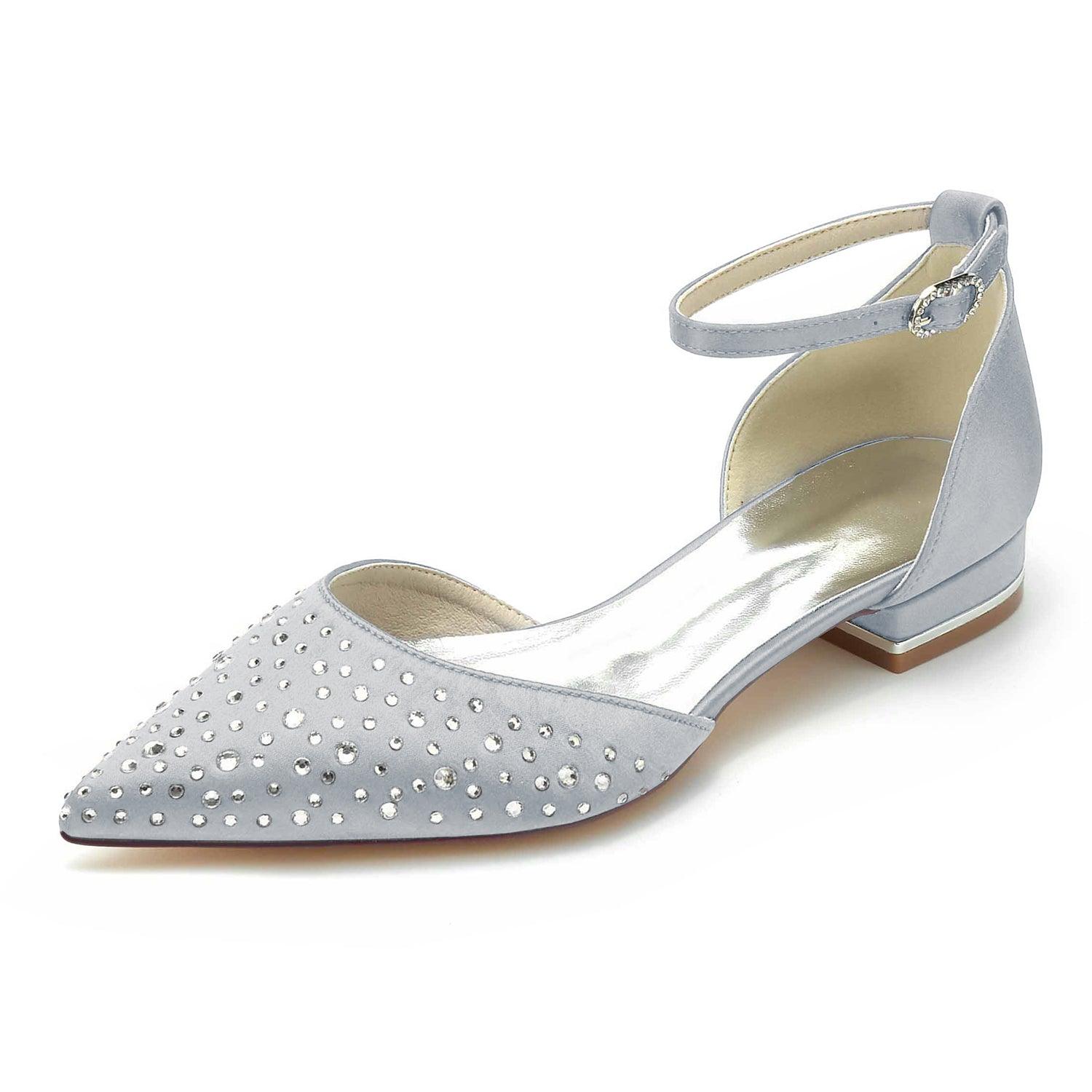 Flat Heel 2.5cm Silk-Like Shoes CK0259 - COCOMELODY