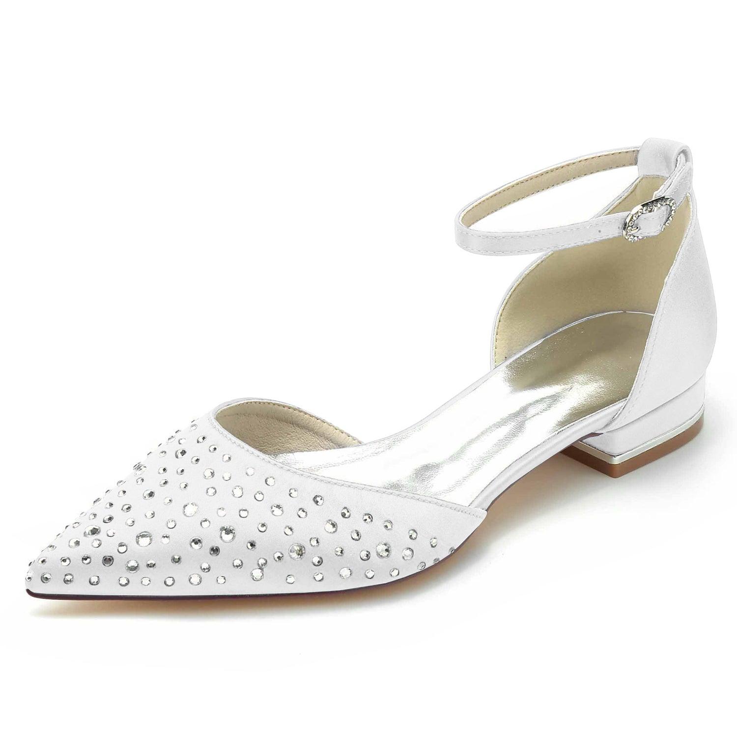 Flat Heel 2.5cm Silk-Like Shoes CK0259 - COCOMELODY