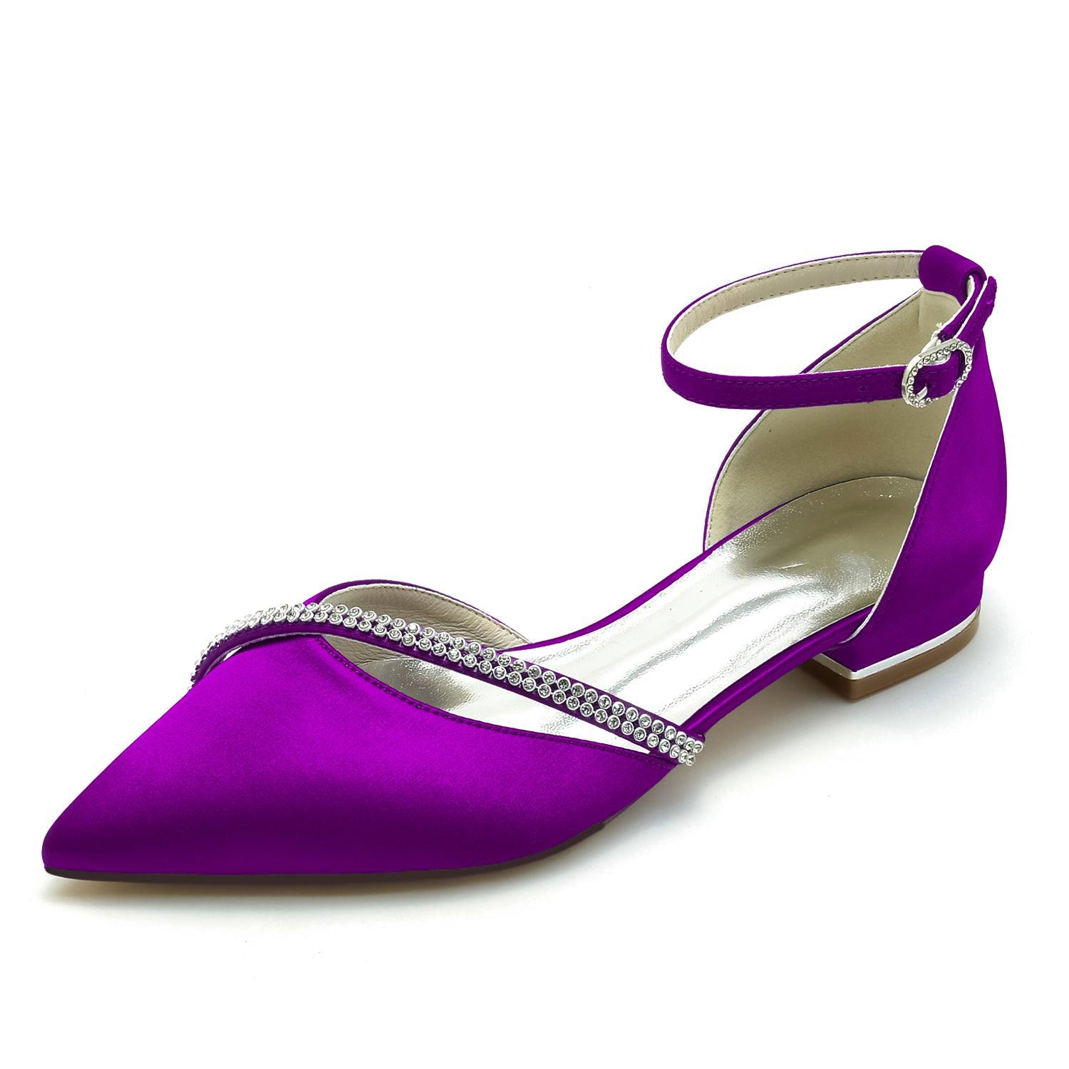 Flat Heel 2.5cm Silk-Like Shoes CK0260 - COCOMELODY
