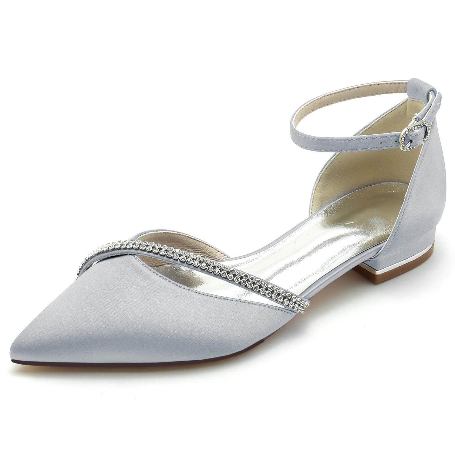 Flat Heel 2.5cm Silk-Like Shoes CK0260 - COCOMELODY