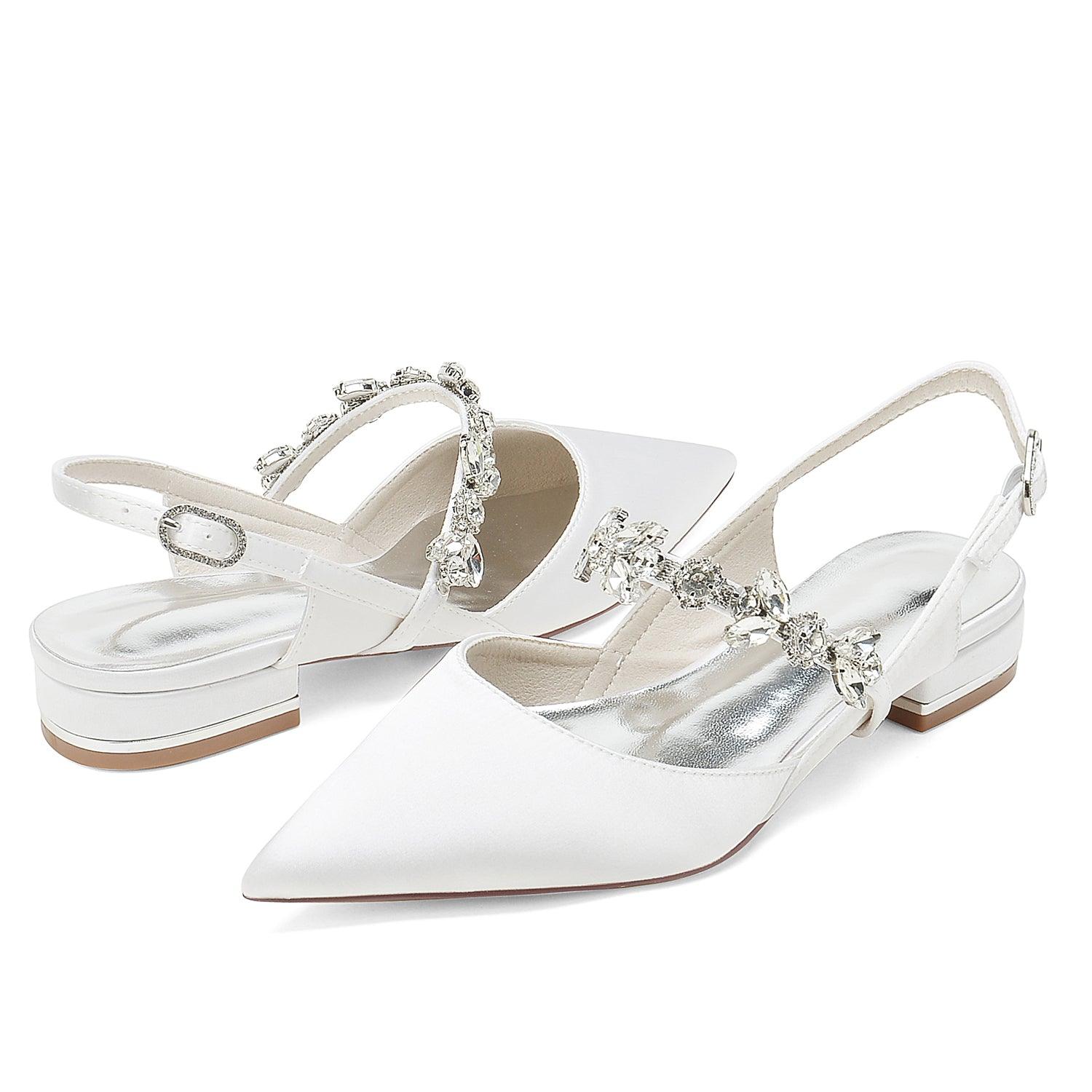 Flat Heel 2.5cm Silk-Like Shoes CK0262 - COCOMELODY