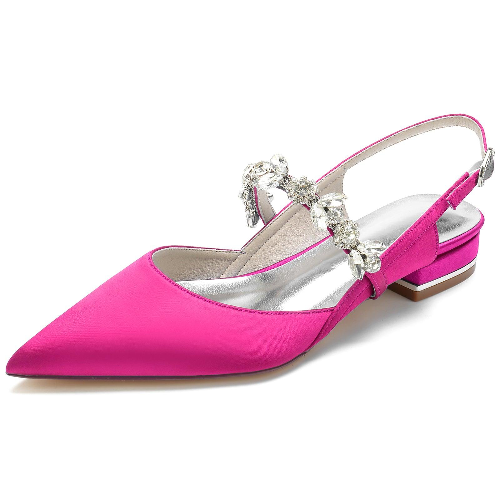 Flat Heel 2.5cm Silk-Like Shoes CK0262 - COCOMELODY