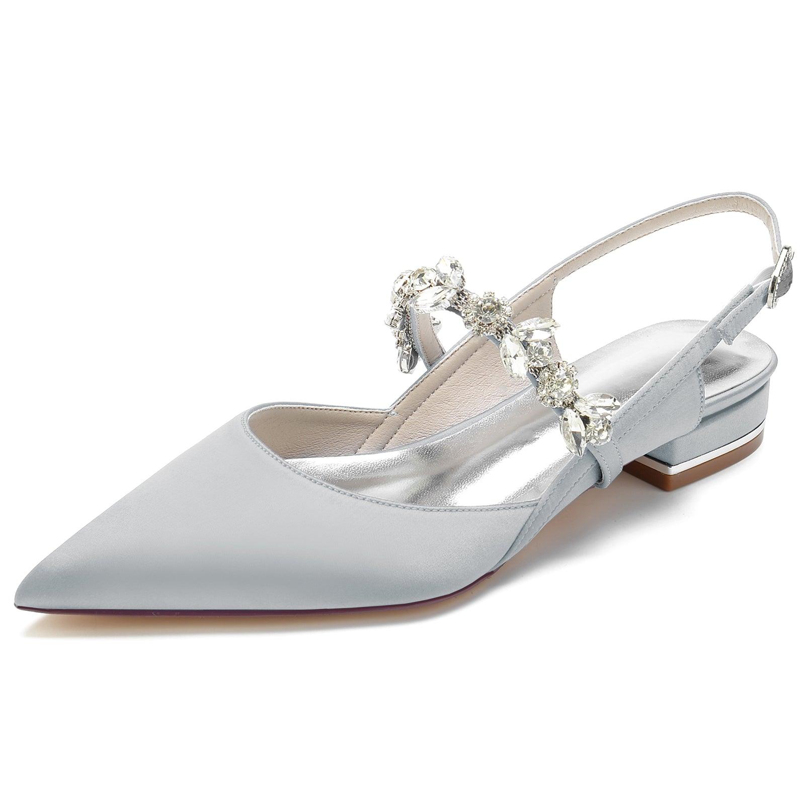Flat Heel 2.5cm Silk-Like Shoes CK0262 - COCOMELODY