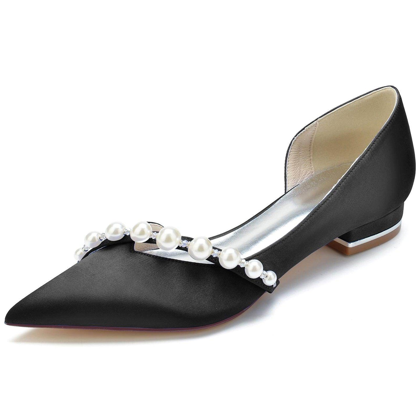 Flat Heel 2.5cm Silk-Like Shoes CK0264 - COCOMELODY