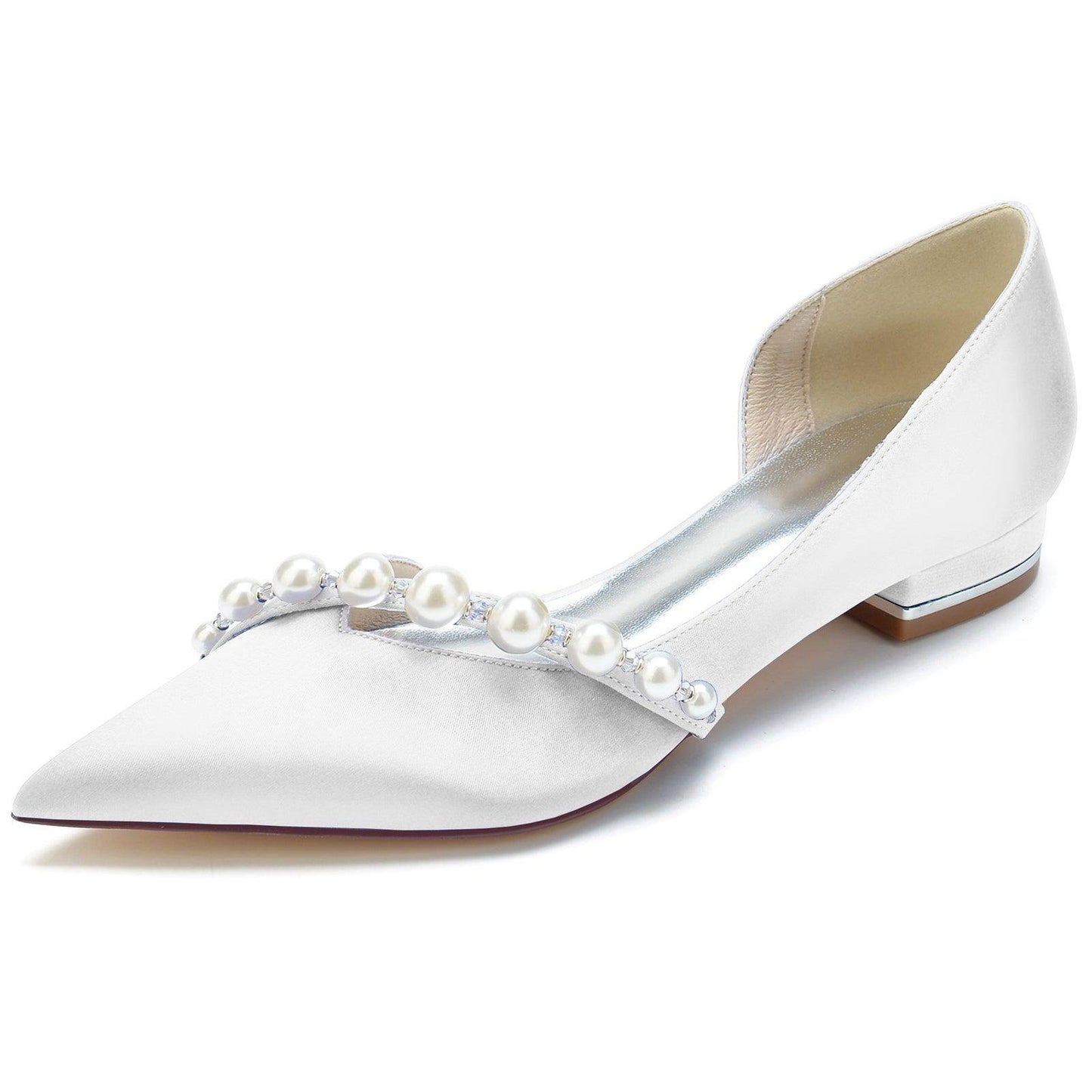 Flat Heel 2.5cm Silk-Like Shoes CK0264 - COCOMELODY