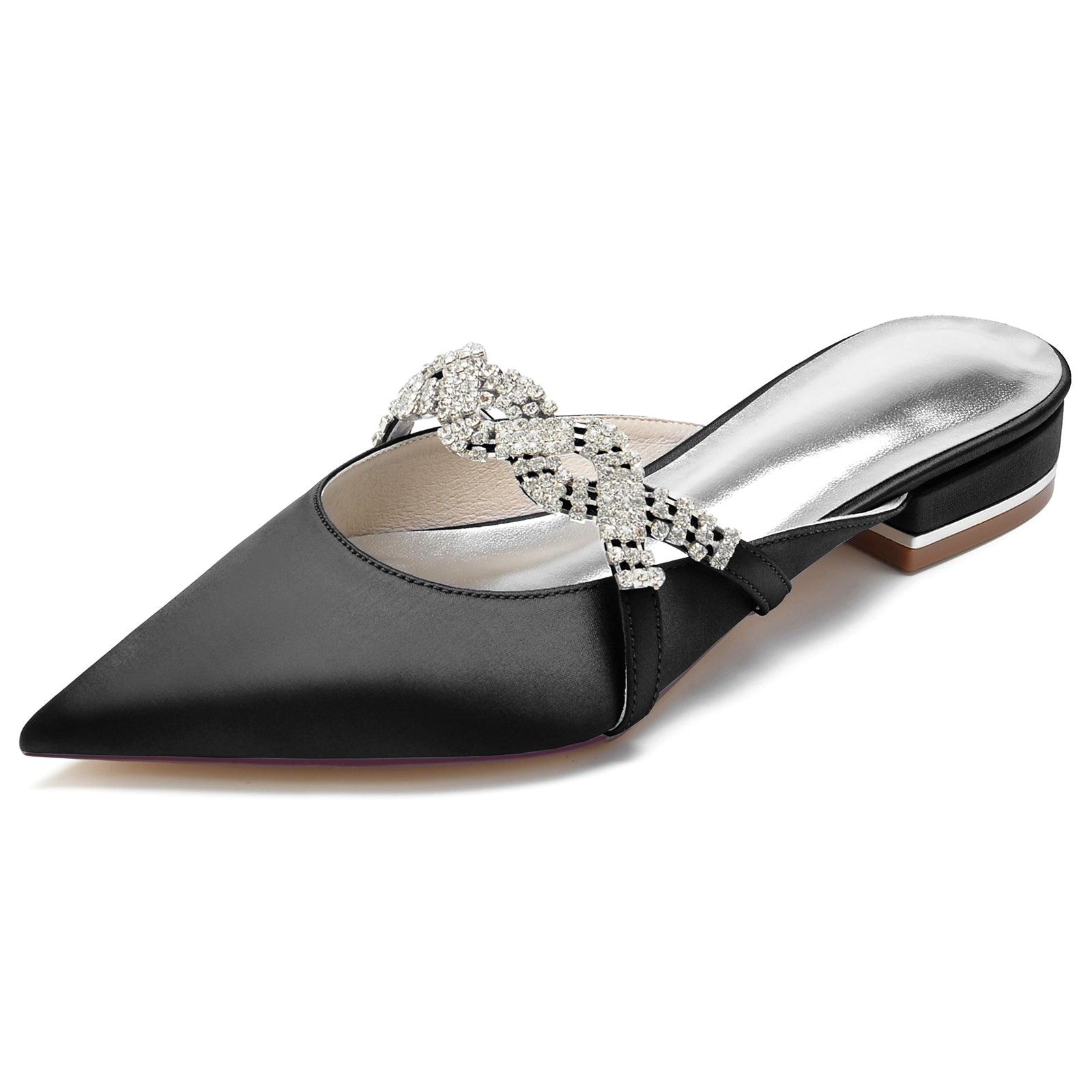 Flat Heel 2.5cm Silk-Like Shoes CK0270 - COCOMELODY