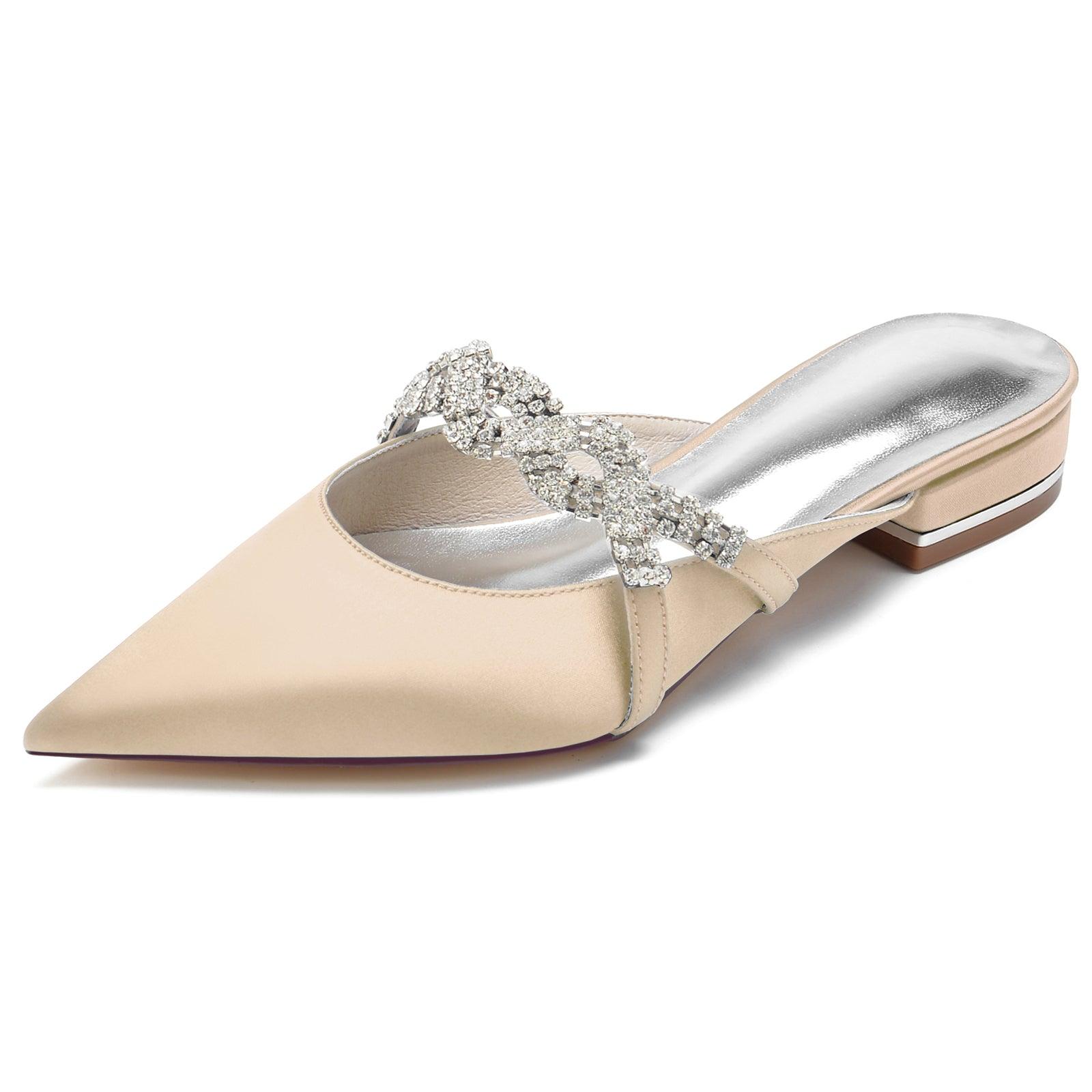 Flat Heel 2.5cm Silk-Like Shoes CK0270 - COCOMELODY