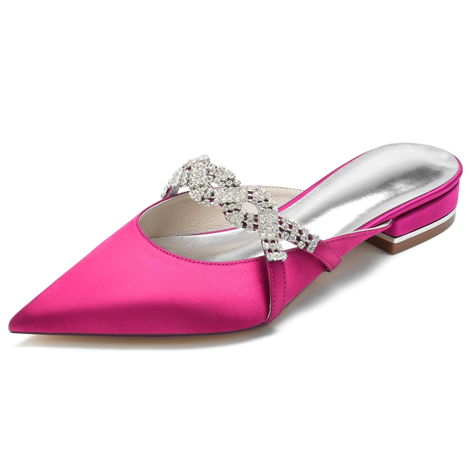 Flat Heel 2.5cm Silk-Like Shoes CK0270 - COCOMELODY