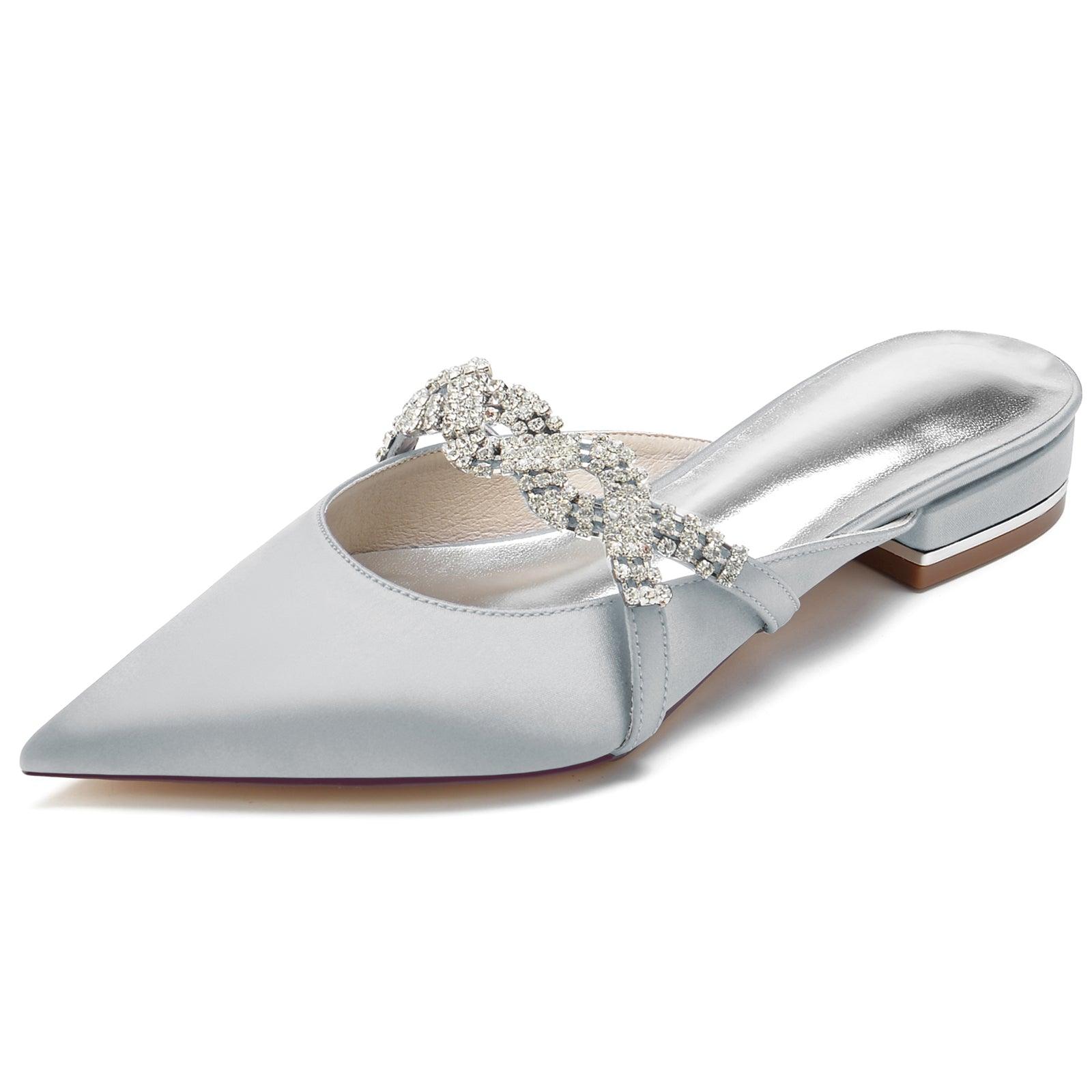 Flat Heel 2.5cm Silk-Like Shoes CK0270 - COCOMELODY