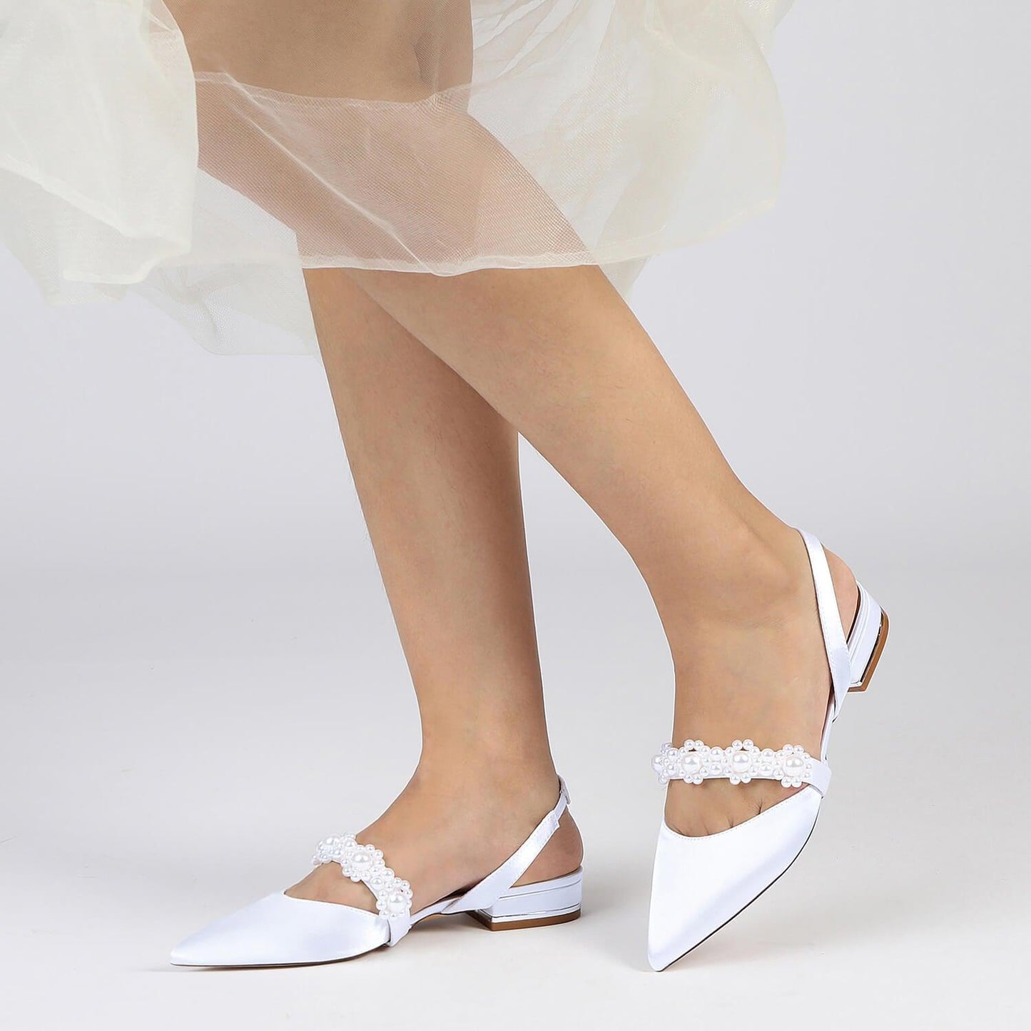Flat Heel 2.5cm Silk-Like Shoes CK0271 - COCOMELODY