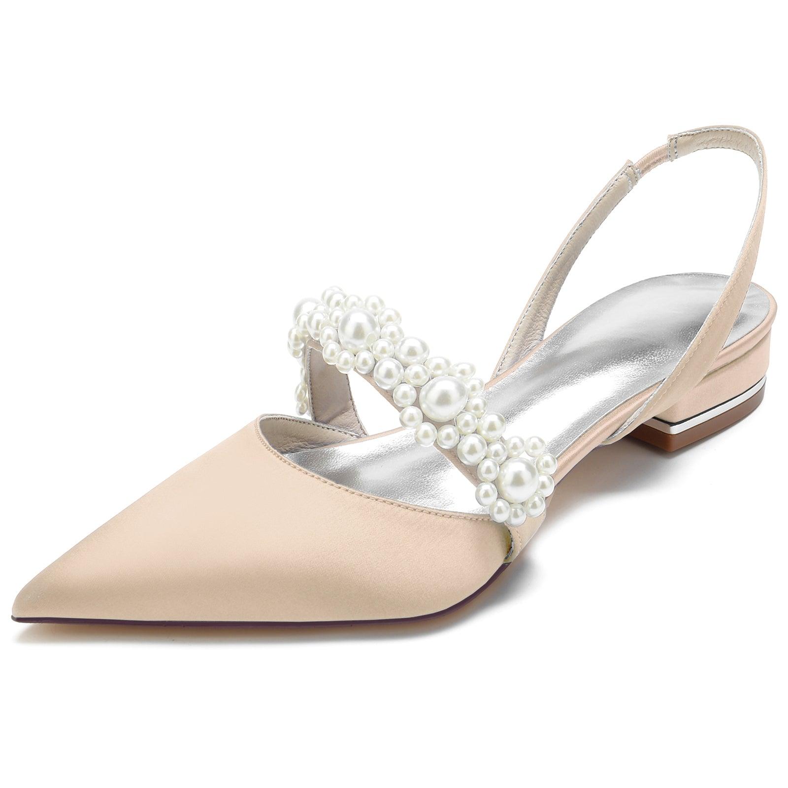 Flat Heel 2.5cm Silk-Like Shoes CK0271 - COCOMELODY