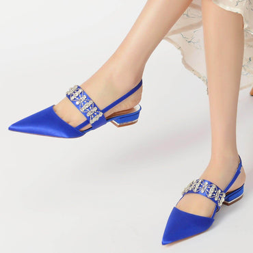 Flat Heel 2.5cm Silk-Like Shoes CK0273 - COCOMELODY