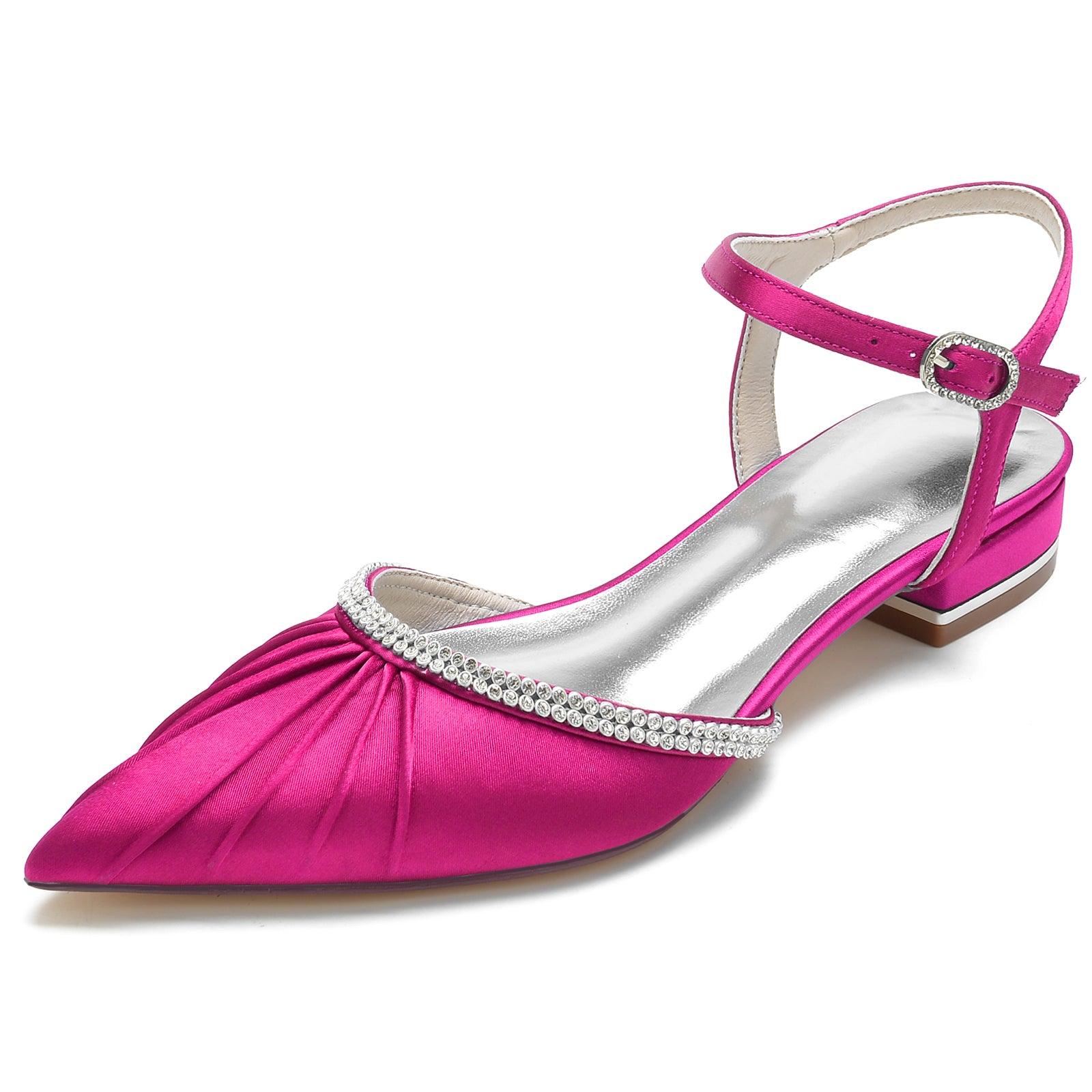 Flat Heel 2.5cm Silk-Like Shoes CK0277 - COCOMELODY