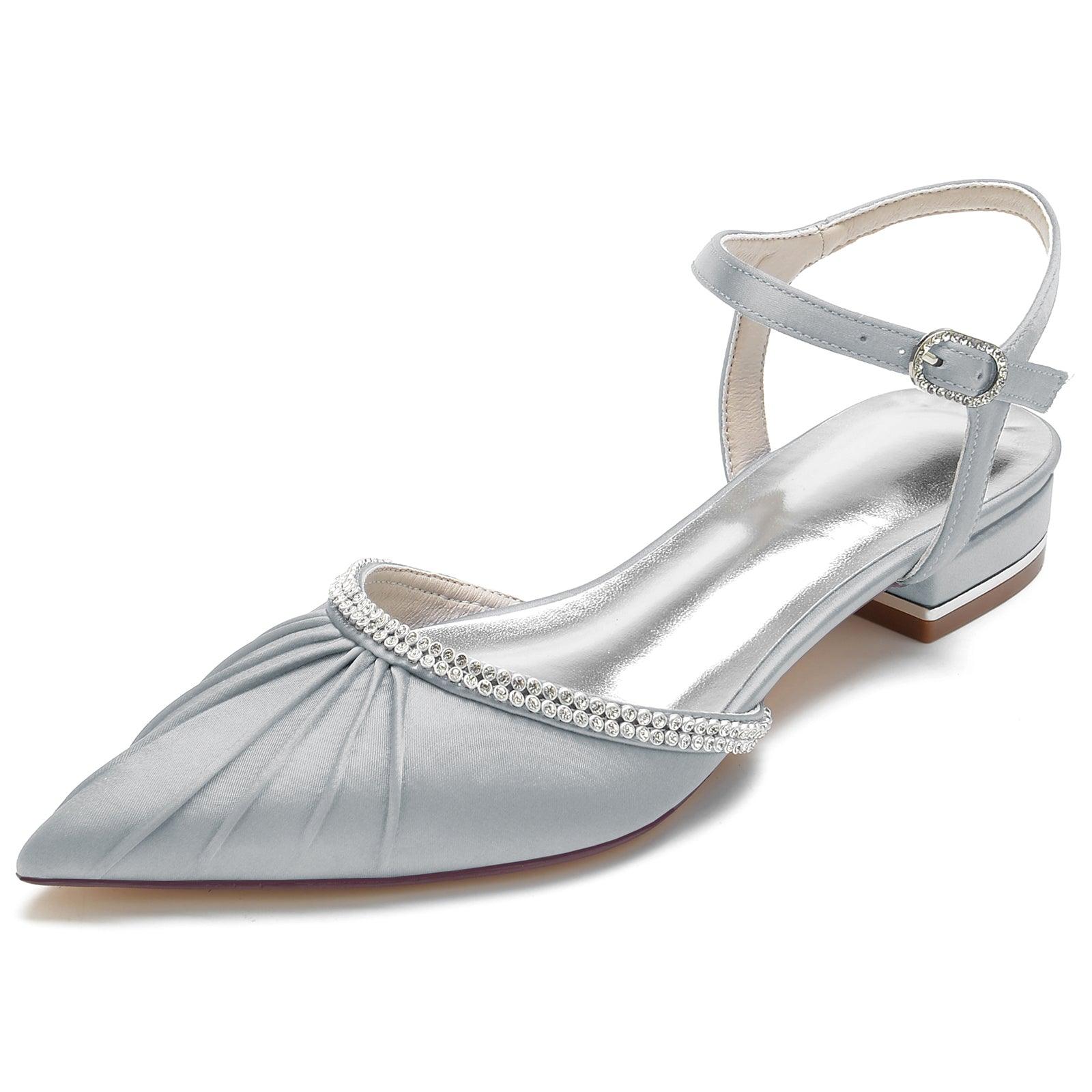 Flat Heel 2.5cm Silk-Like Shoes CK0277 - COCOMELODY