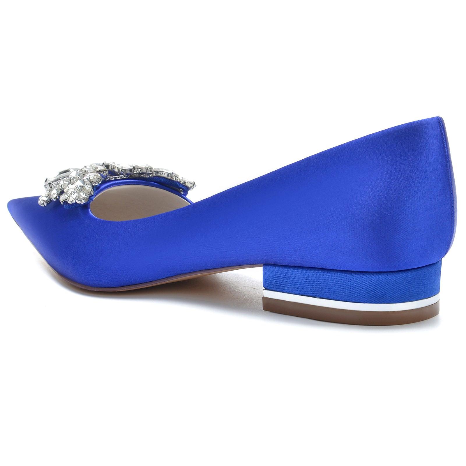 White Satin Pointy Shoes CK0279 - COCOMELODY