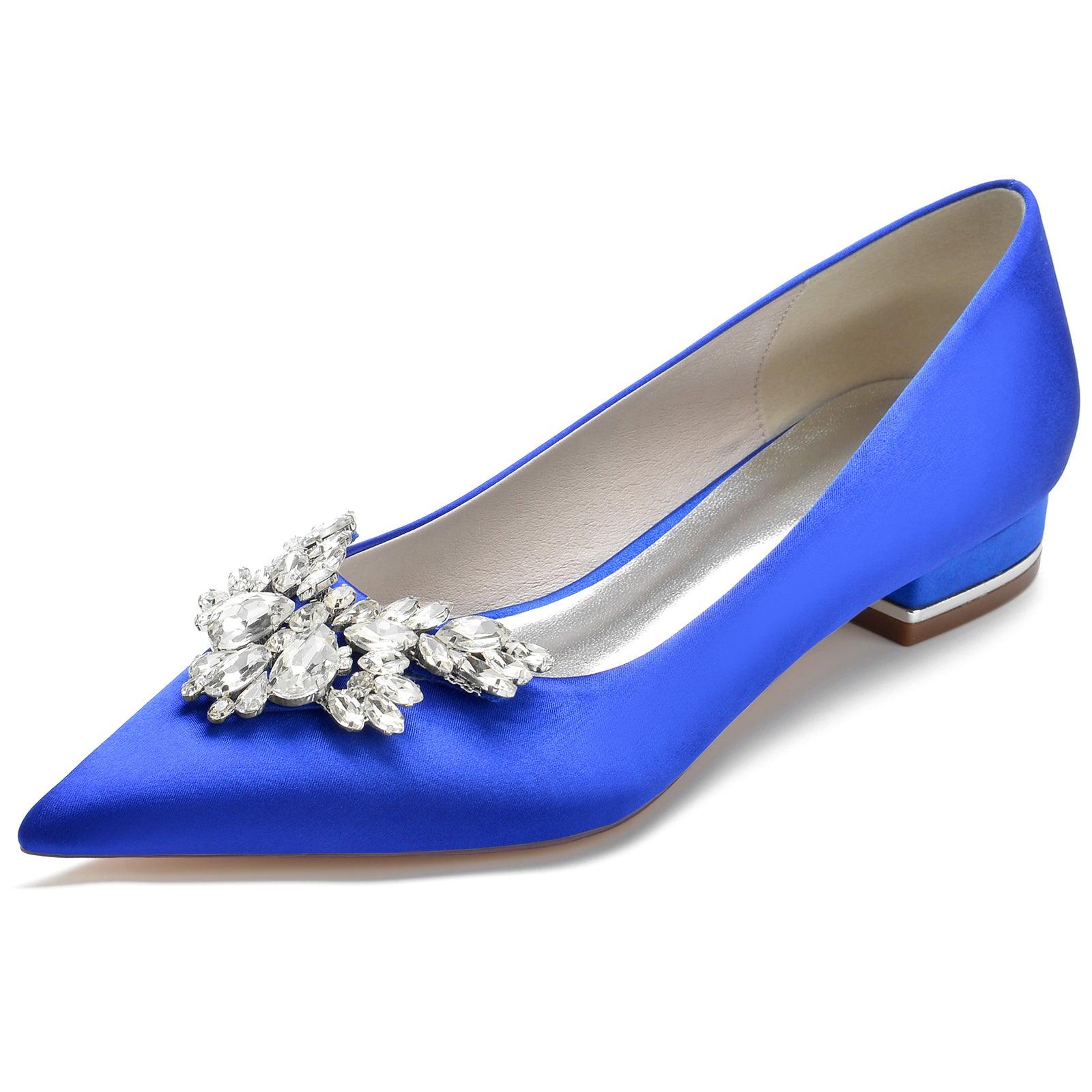 White Satin Pointy Shoes CK0279 - COCOMELODY