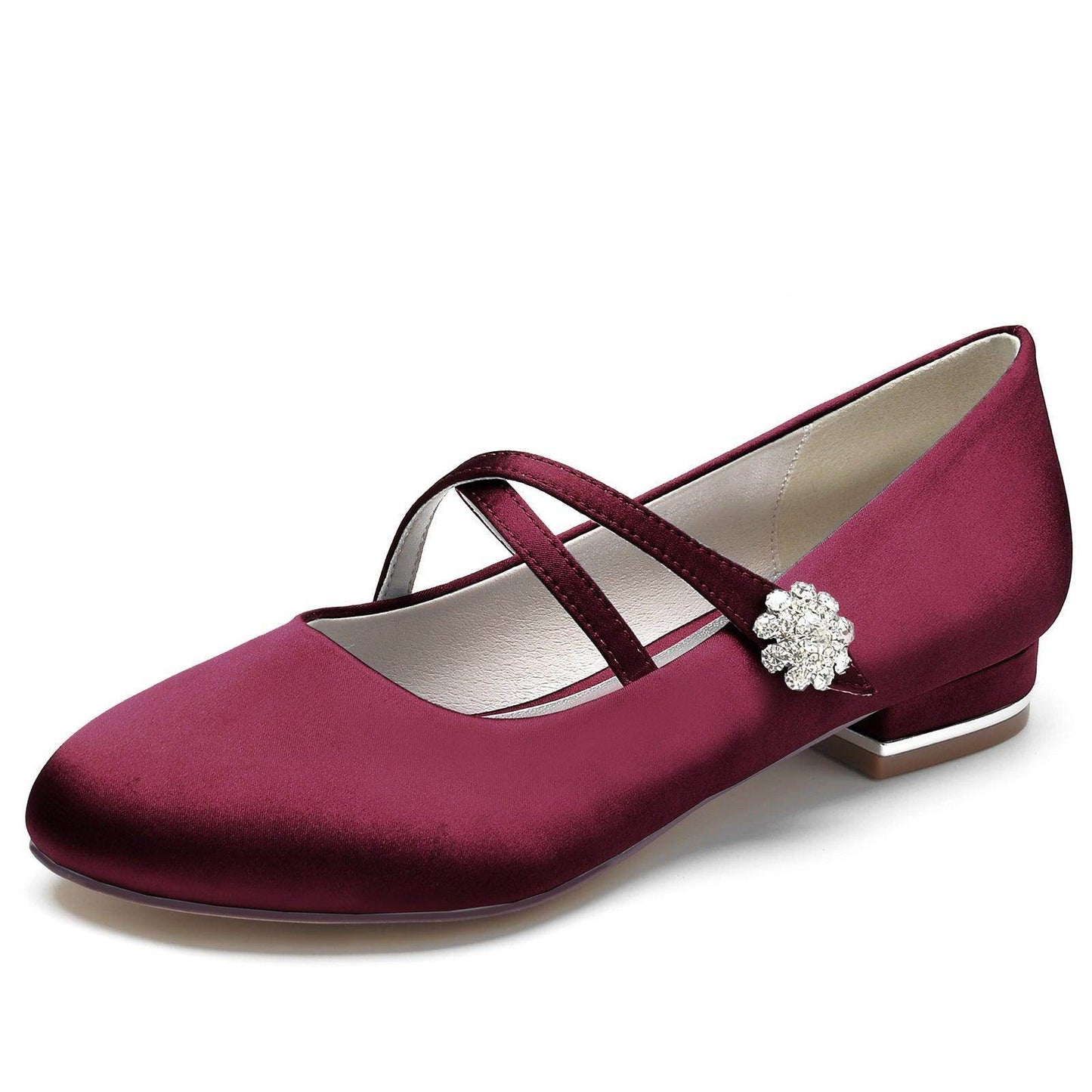 Flat Heel 2.5cm Silk-Like Shoes CK0284 - COCOMELODY