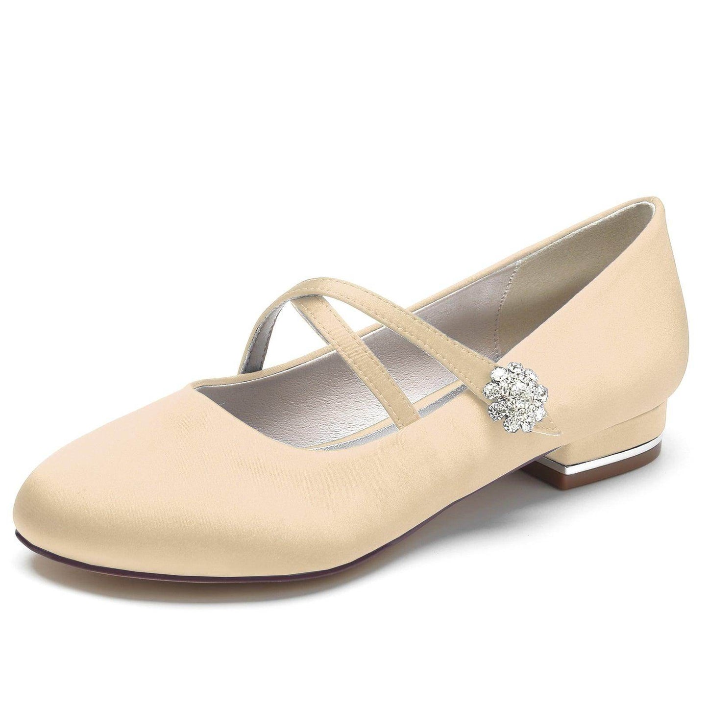 Flat Heel 2.5cm Silk-Like Shoes CK0284 - COCOMELODY
