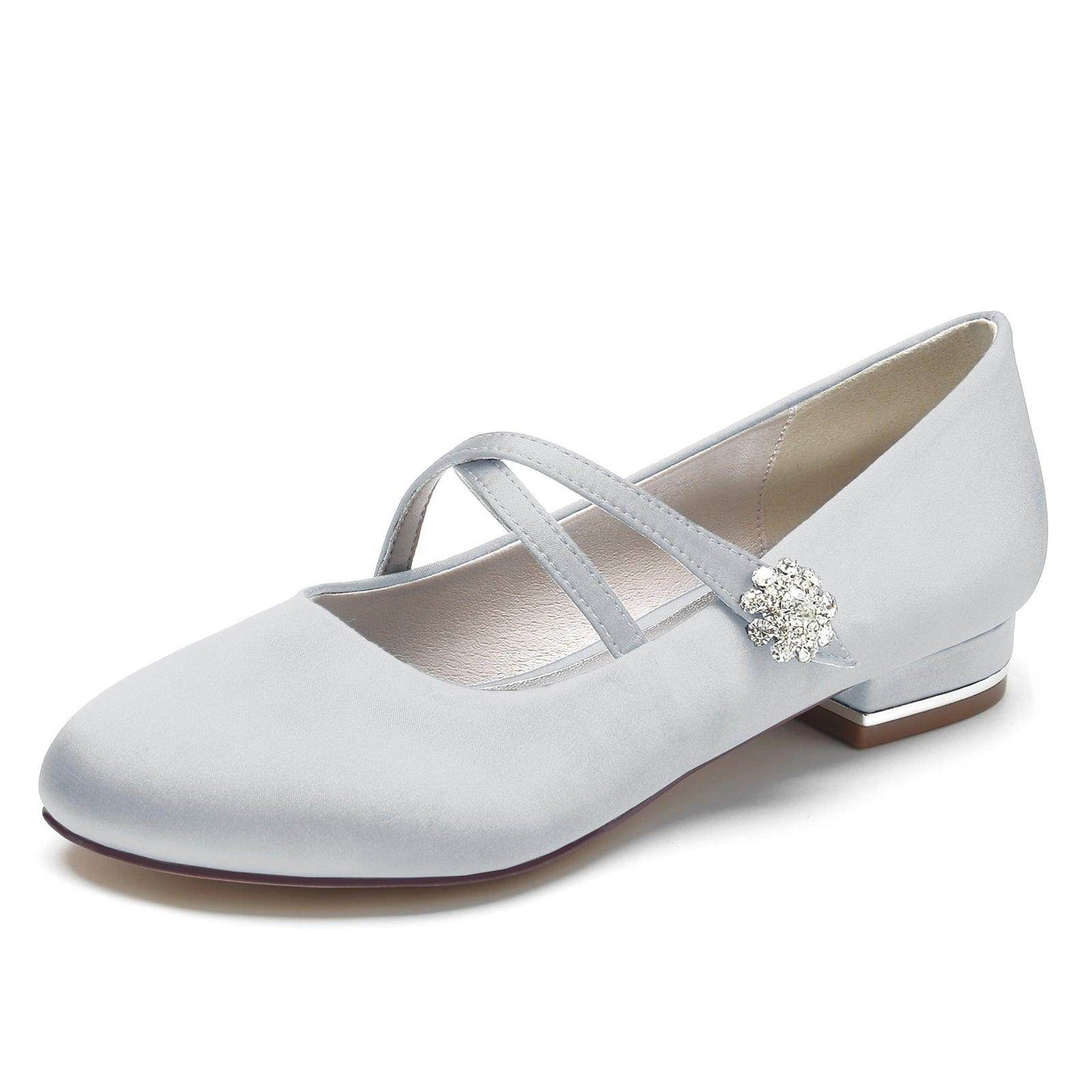 Flat Heel 2.5cm Silk-Like Shoes CK0284 - COCOMELODY