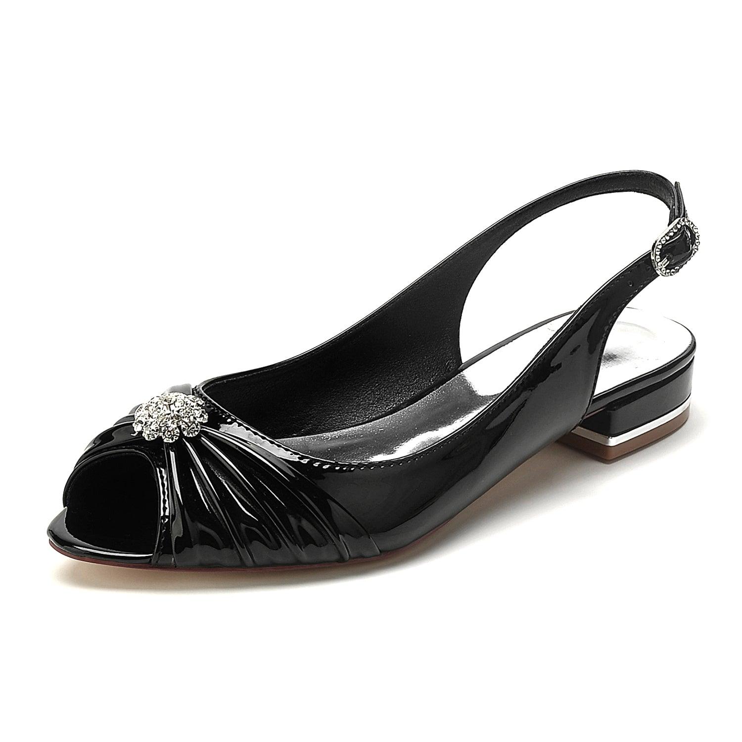 Flat Heel 2.5cm Patent Leather Shoes CK0286 - COCOMELODY