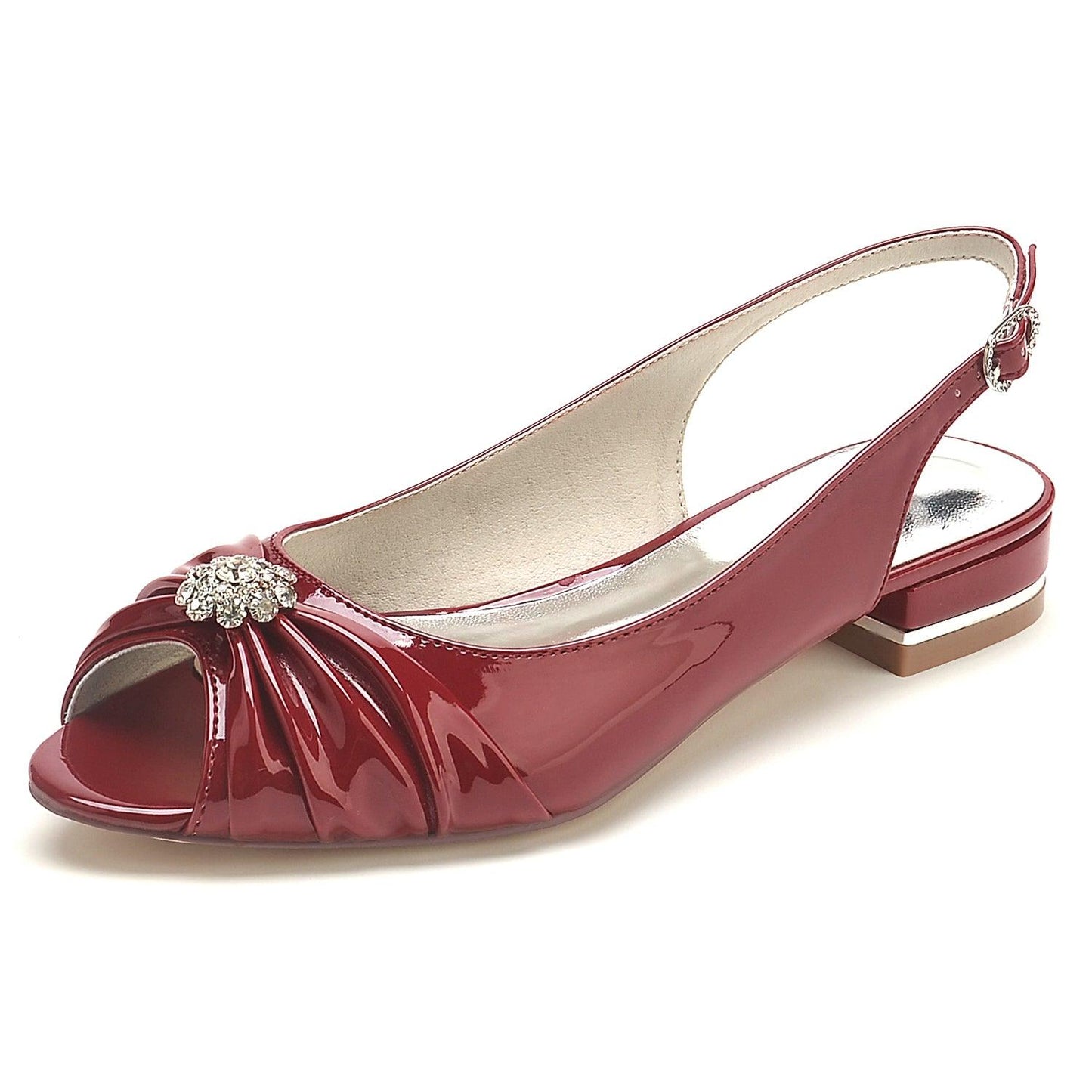 Flat Heel 2.5cm Patent Leather Shoes CK0286 - COCOMELODY