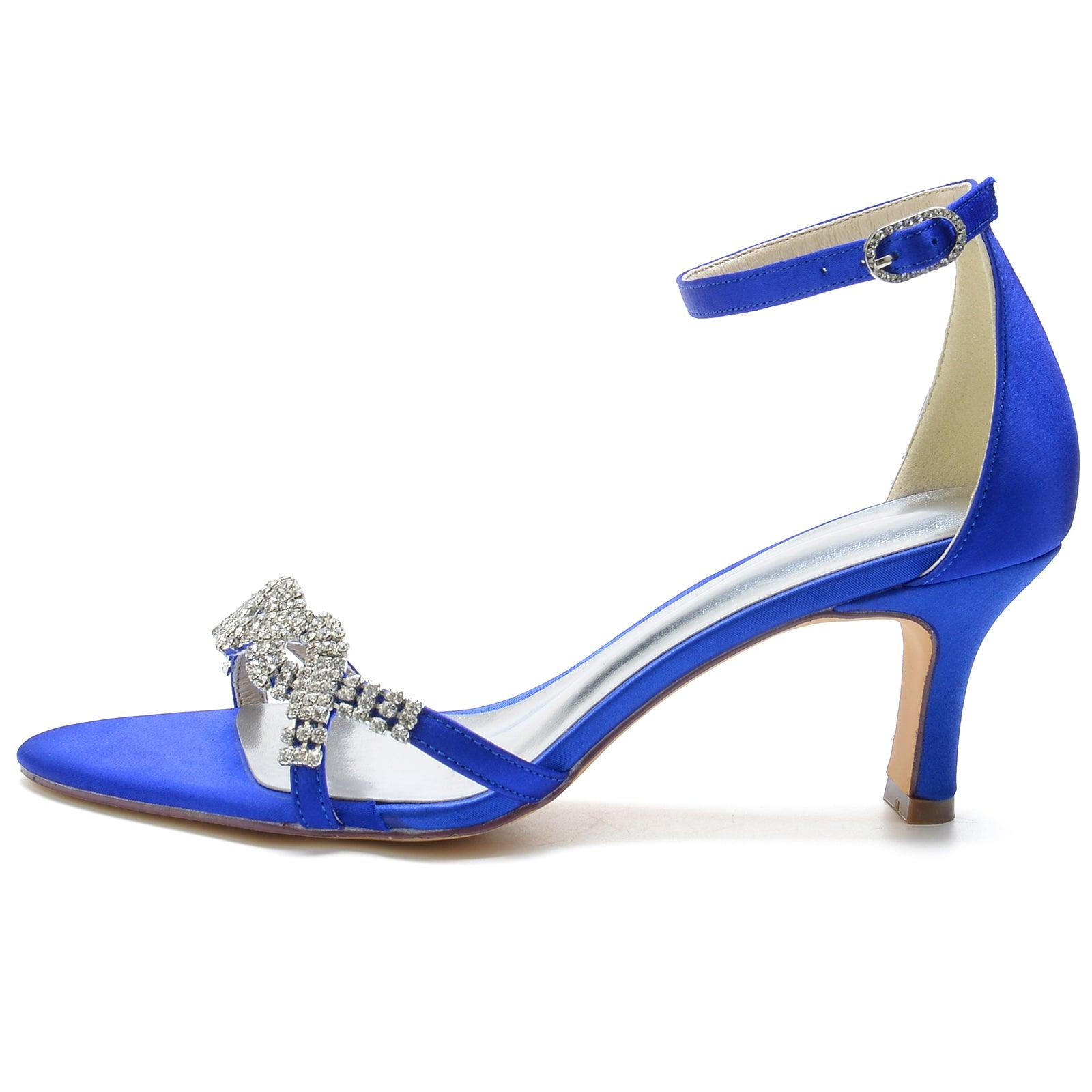Chunky Heel 6.5cm Silk-Like Shoes CK0301 - COCOMELODY