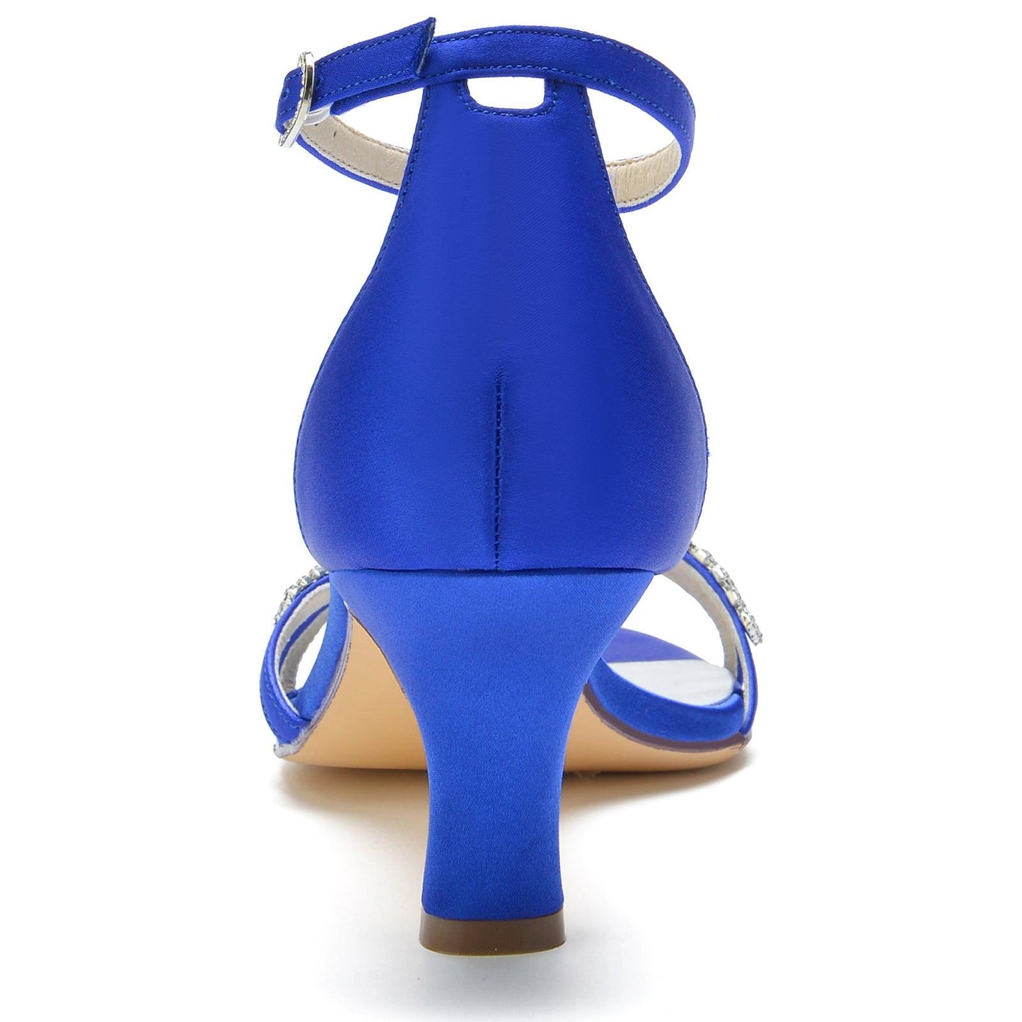 Chunky Heel 6.5cm Silk-Like Shoes CK0301 - COCOMELODY