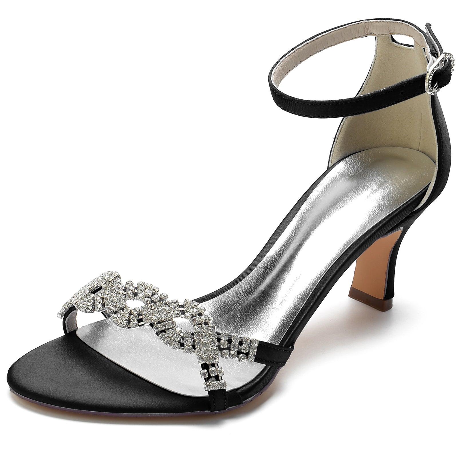 Chunky Heel 6.5cm Silk-Like Shoes CK0301 - COCOMELODY