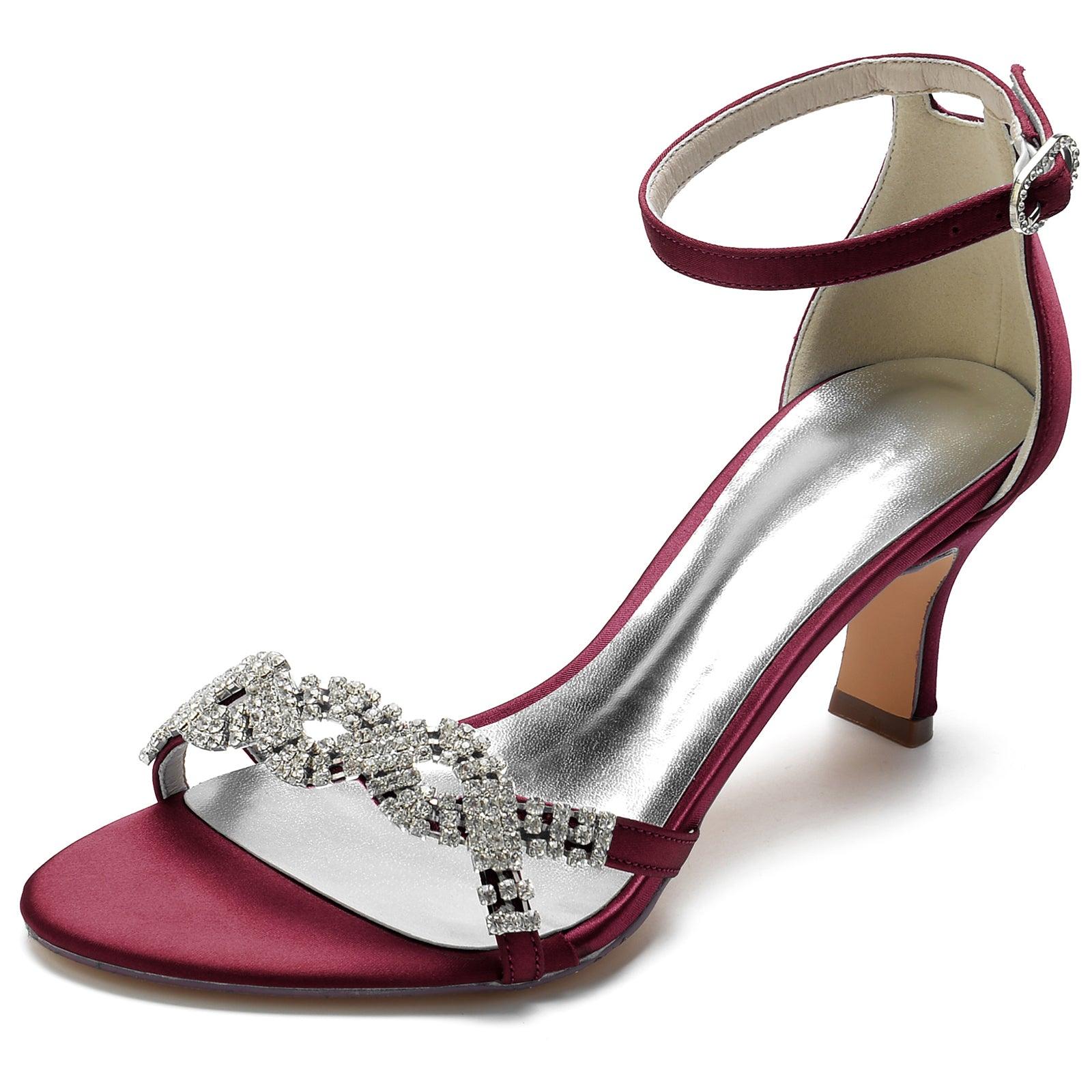 Chunky Heel 6.5cm Silk-Like Shoes CK0301 - COCOMELODY