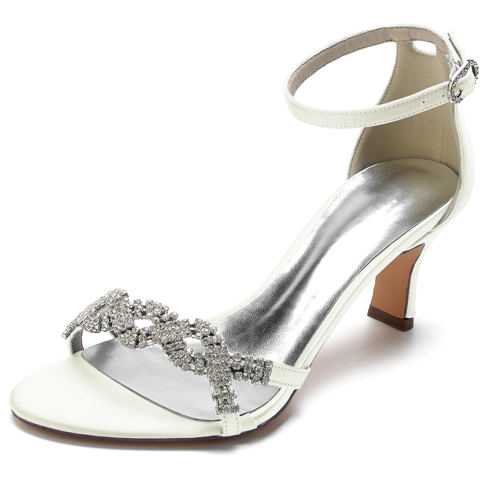 Chunky Heel 6.5cm Silk-Like Shoes CK0301 - COCOMELODY
