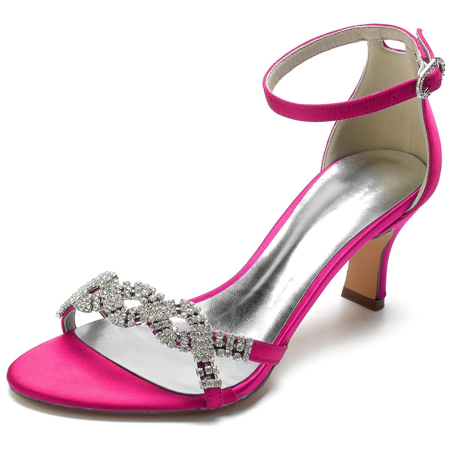 Chunky Heel 6.5cm Silk-Like Shoes CK0301 - COCOMELODY