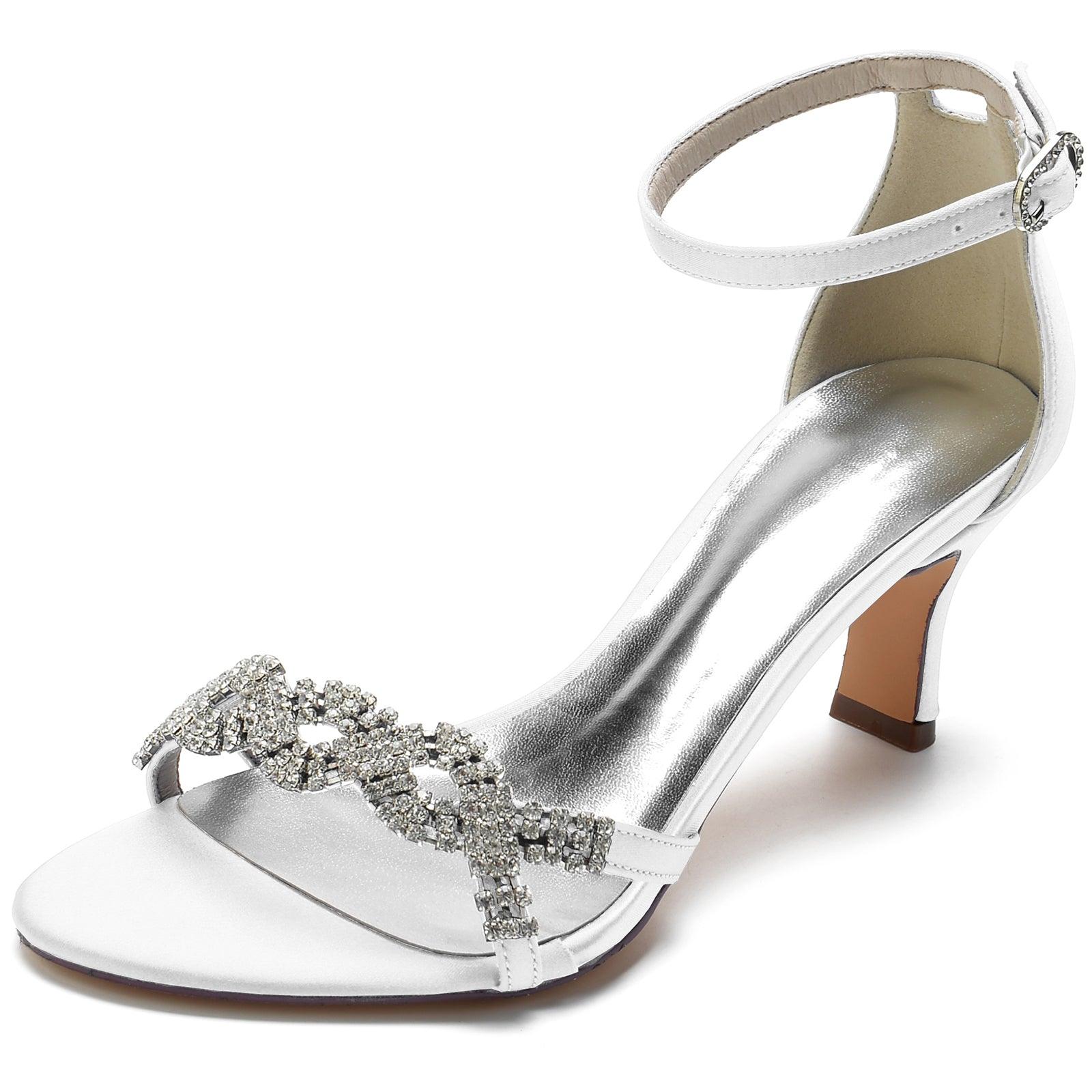 Chunky Heel 6.5cm Silk-Like Shoes CK0301 - COCOMELODY