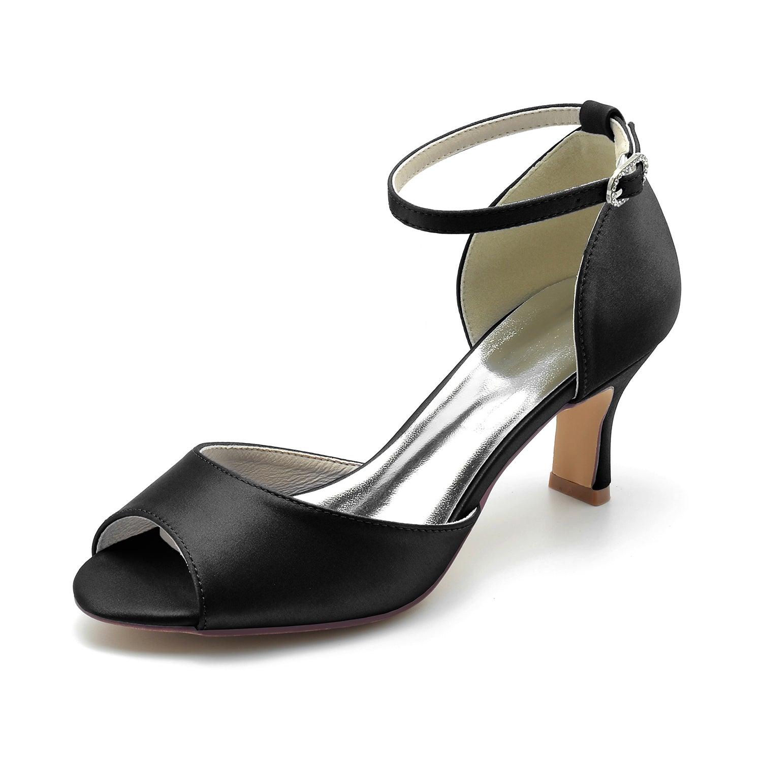 Blue Satin Heels CK0305 - COCOMELODY