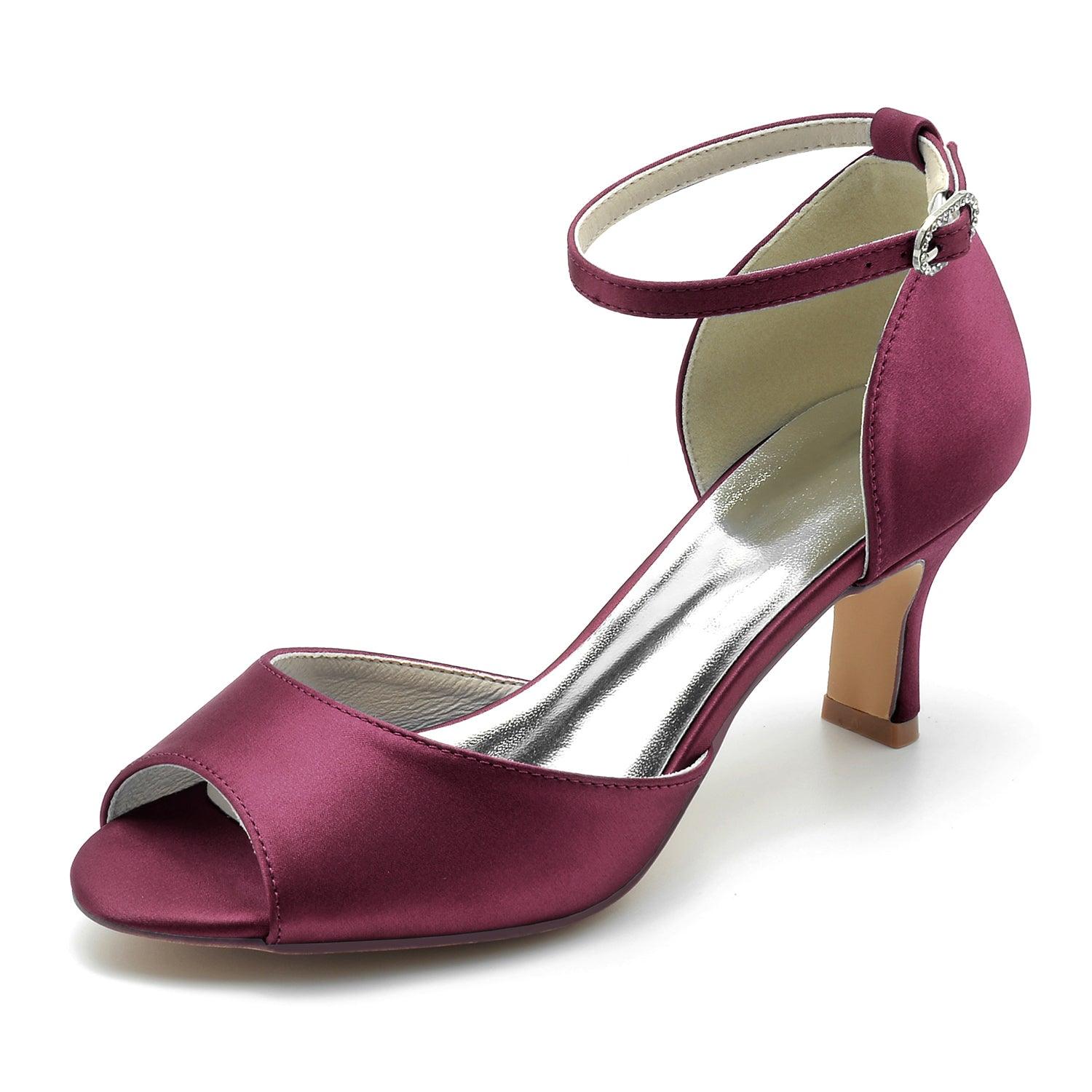 Blue Satin Heels CK0305 - COCOMELODY