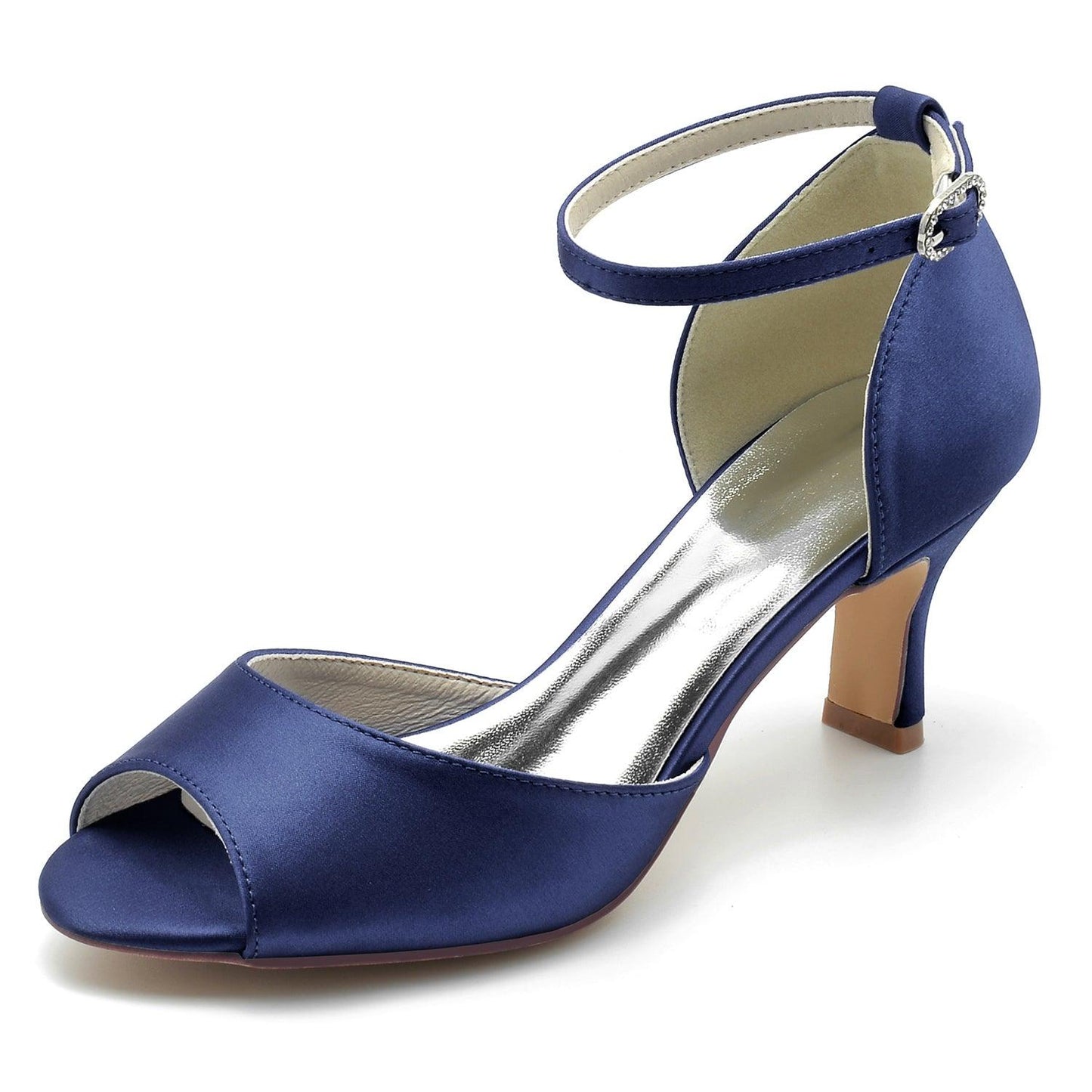 Blue Satin Heels CK0305 - COCOMELODY